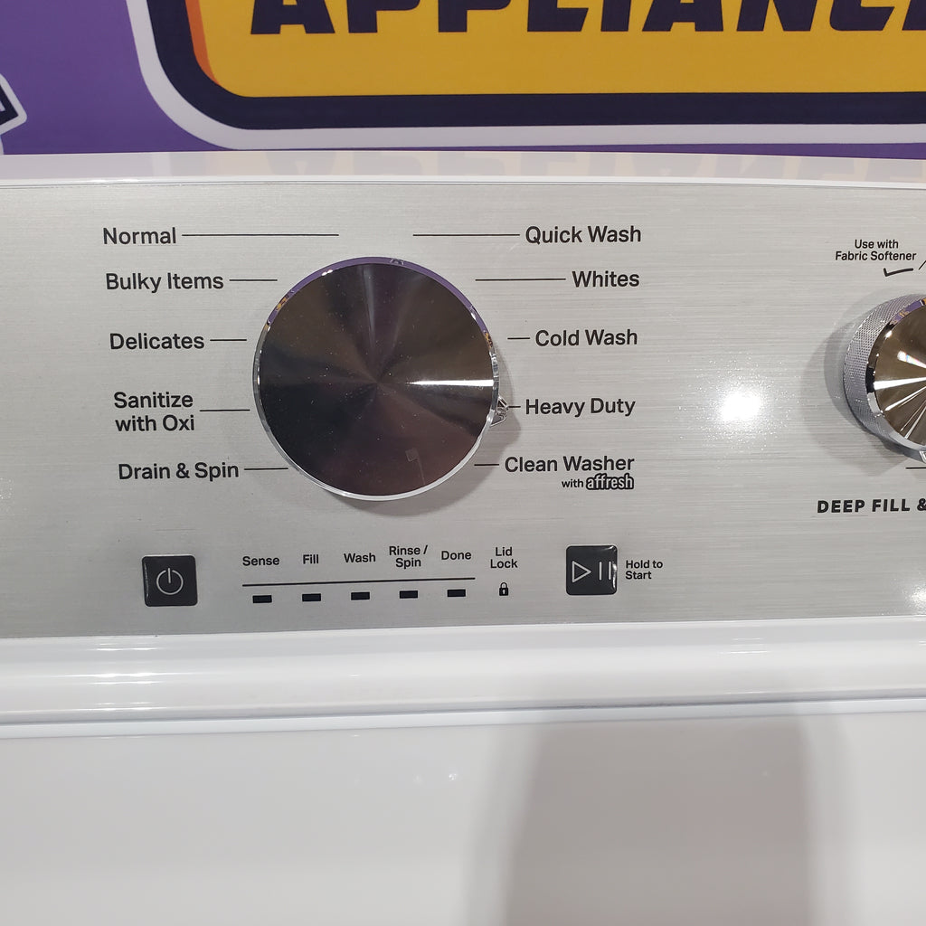 Maytag 4.2 Cu. Ft. Capacity Top Load Washer in White MTW4205SW - Certified Refurbished and MayTag 7.0 cu. ft. Top Load Electric Wrinkle Prevent Dryer 16089 - MED4500MW - Open Box
