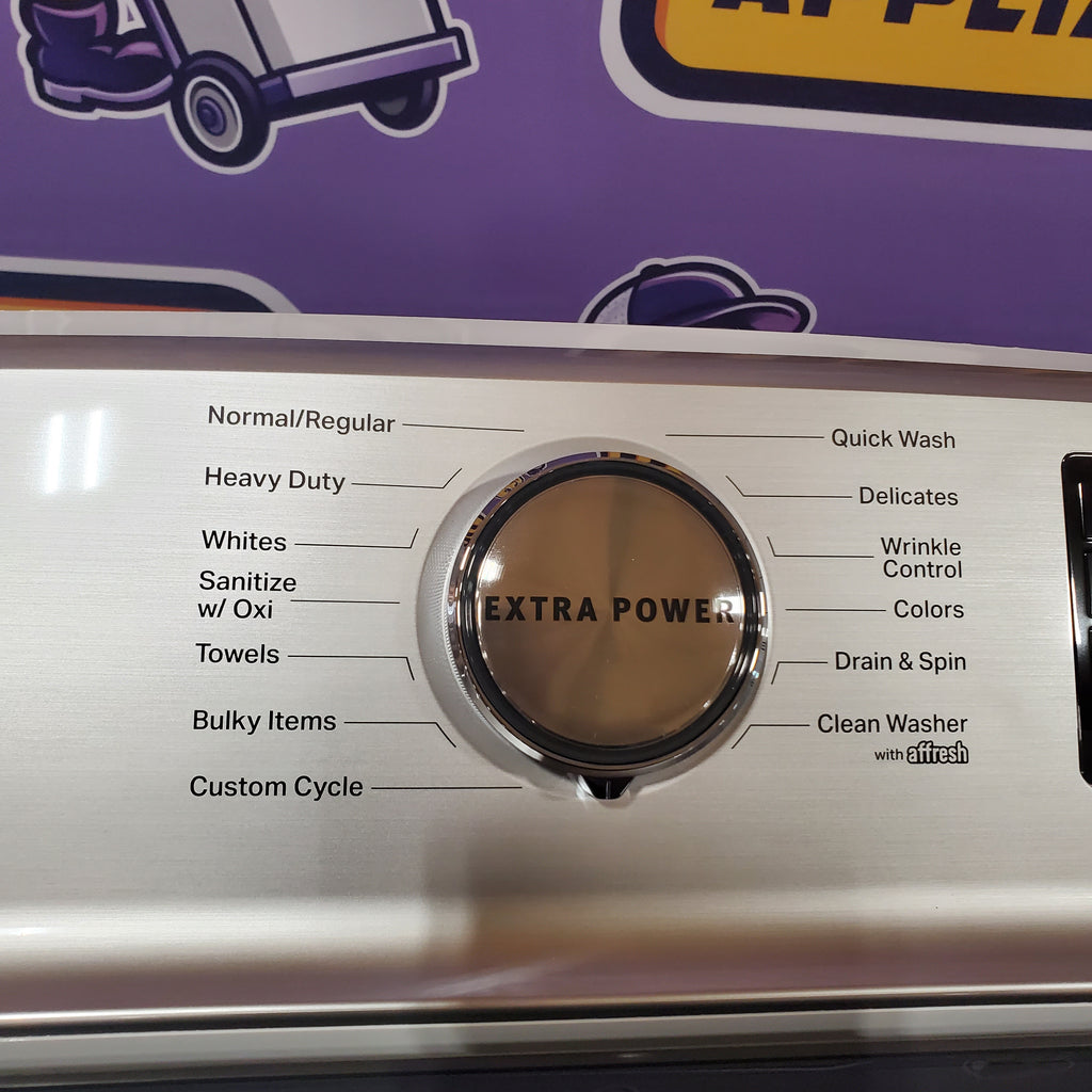 Maytag 5.3 cu. ft. Smart Top Load Washer with Extra Powe  MVW7232HW3 - Scratch & Dent (Minor) and Maytag Smart 7.4 cu. ft. Electric Dryer with Extra Power and Advanced Moisture Sensing 16066 - MED6230HW - Scratch & Dent (Minor)