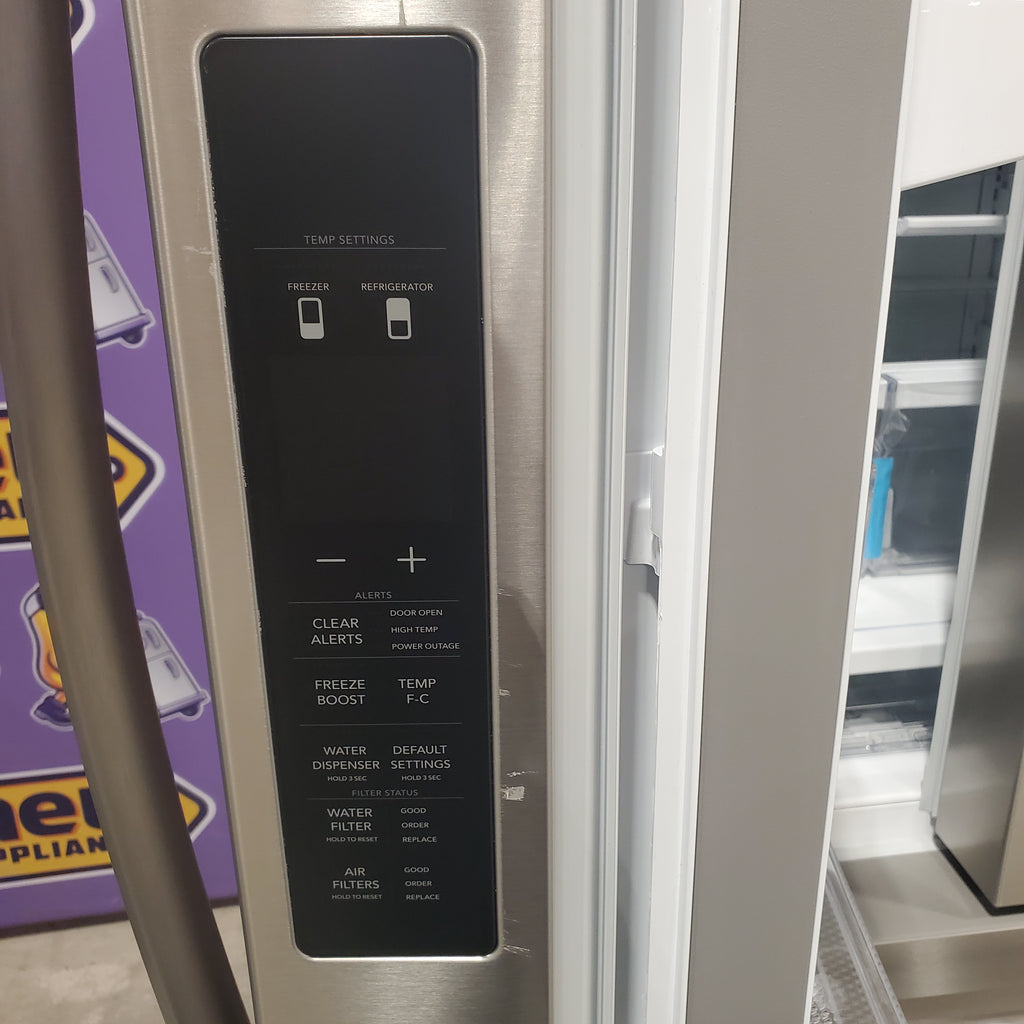 Frigidaire 29 Cu. Ft. Standard-Depth French Door Refrigerator in Stainless Steel 3SD1051 - FRFN2813AF - Scratch & Dent (Minor)