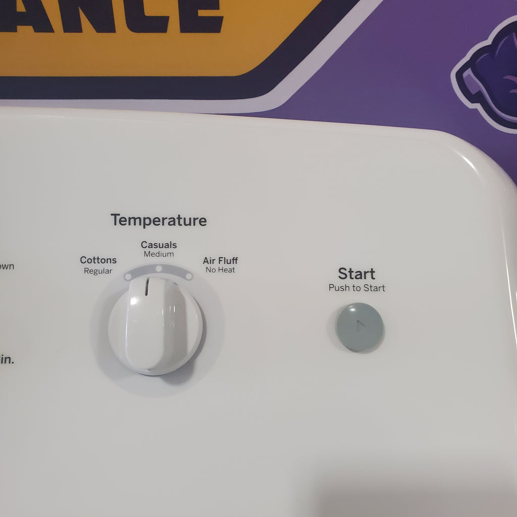 Pictures of Hotpoint White Electric 6.2 Cu. Ft. Aluminized Alloy Drum Dryer with Side Swing Door HTX24EASKWS - Certified Refurbished - Neu Appliance Outlet - Discount Appliance Outlet in Austin, Tx