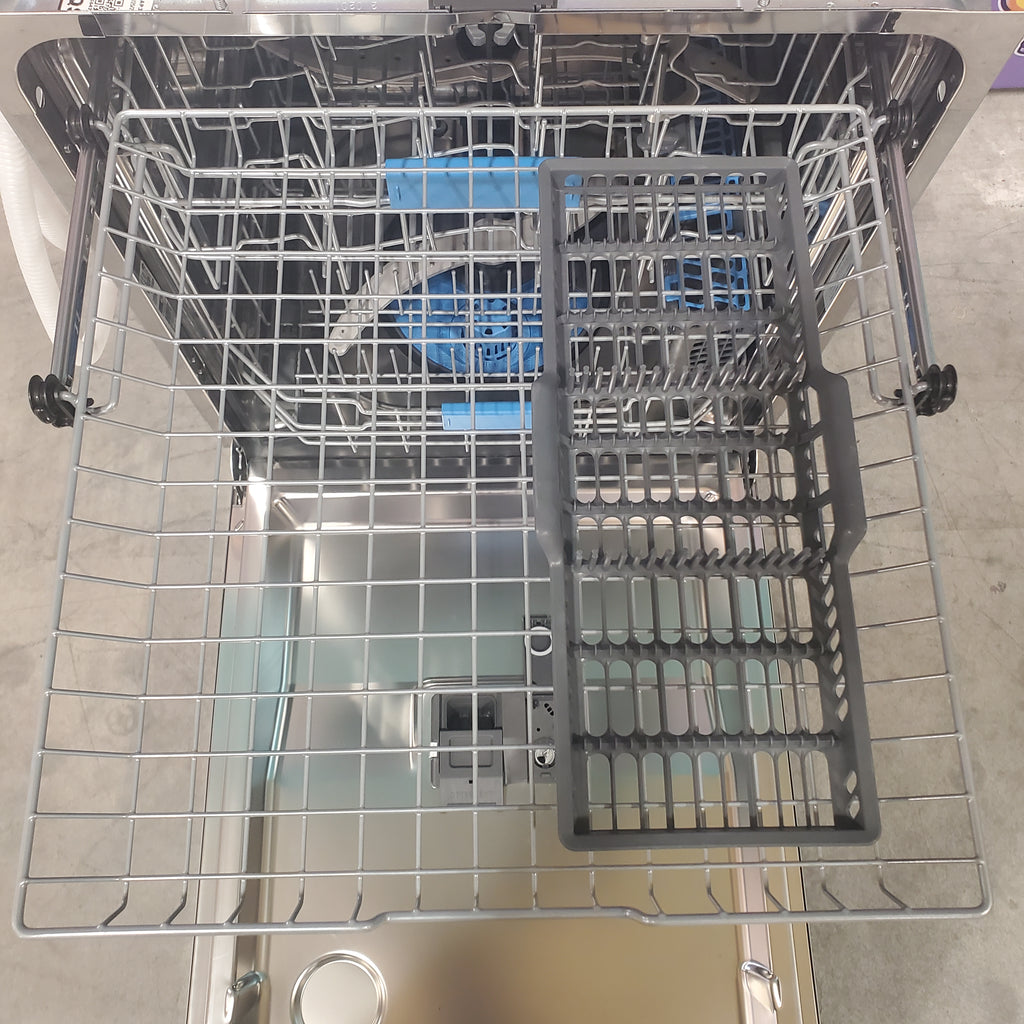 Pictures of GE Profile Fingerprint Resistant Stainless Steel Energy Star Top Control Stainless Steel Interior Dishwasher with Microban Antimicrobial Technology PDP715SYVFS - Scratch and Dent (Minor) - Neu Appliance Outlet - Discount Appliance Outlet in Austin, Tx