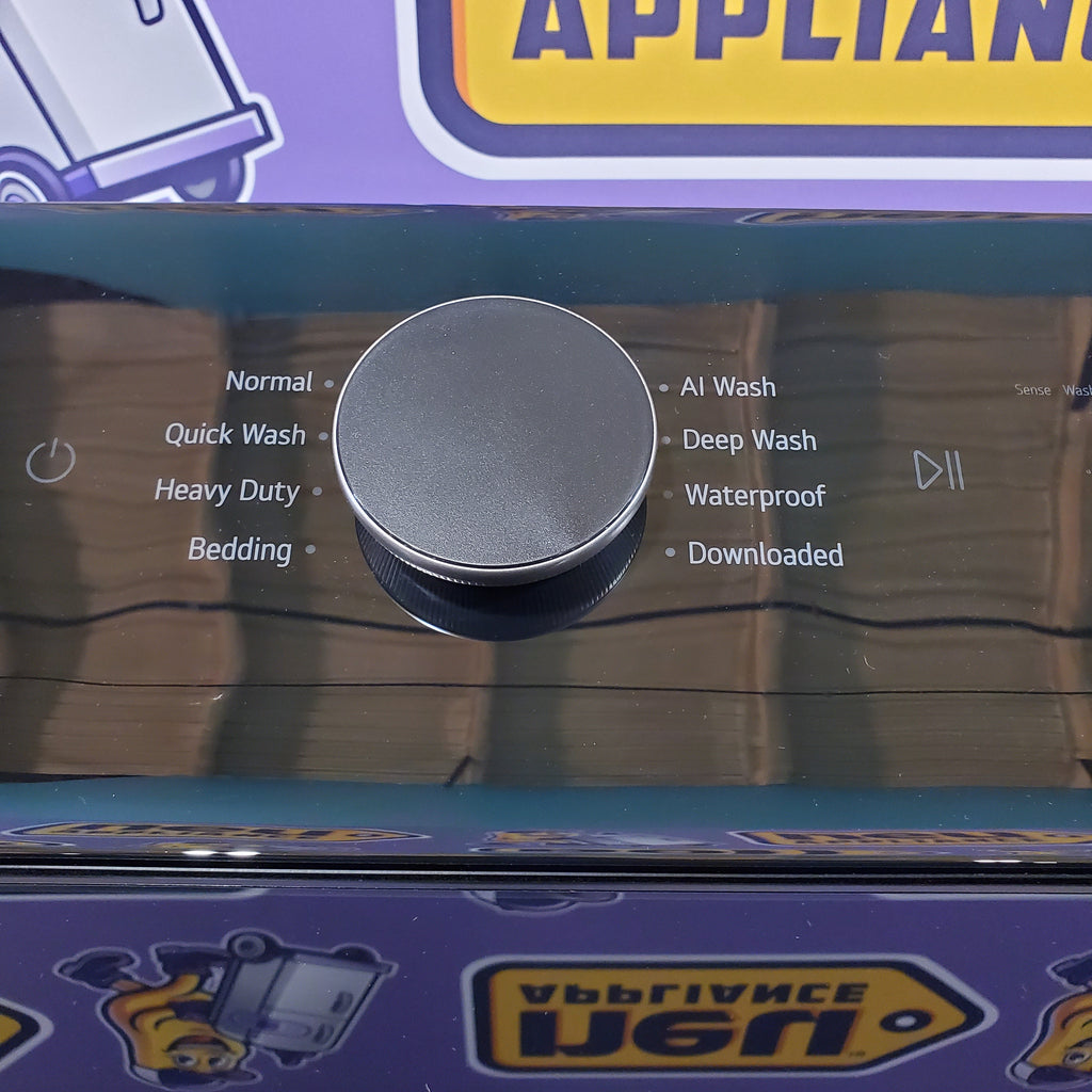 Pictures of LG 5.3 cu. ft. Smart Top Load Washer with 4-Way® Agitator and AI Sensing EasyUnload™ WT8405CB - New in Box and LG 7.3 cu. ft. Ultra Large Capacity Rear Control Electric Dryer with LG EasyLoad™ Door and TurboSteam™ 16117 - DLEX8600BE - Open Box - Neu Appliance Outlet - Discount Appliance Outlet in Austin, Tx