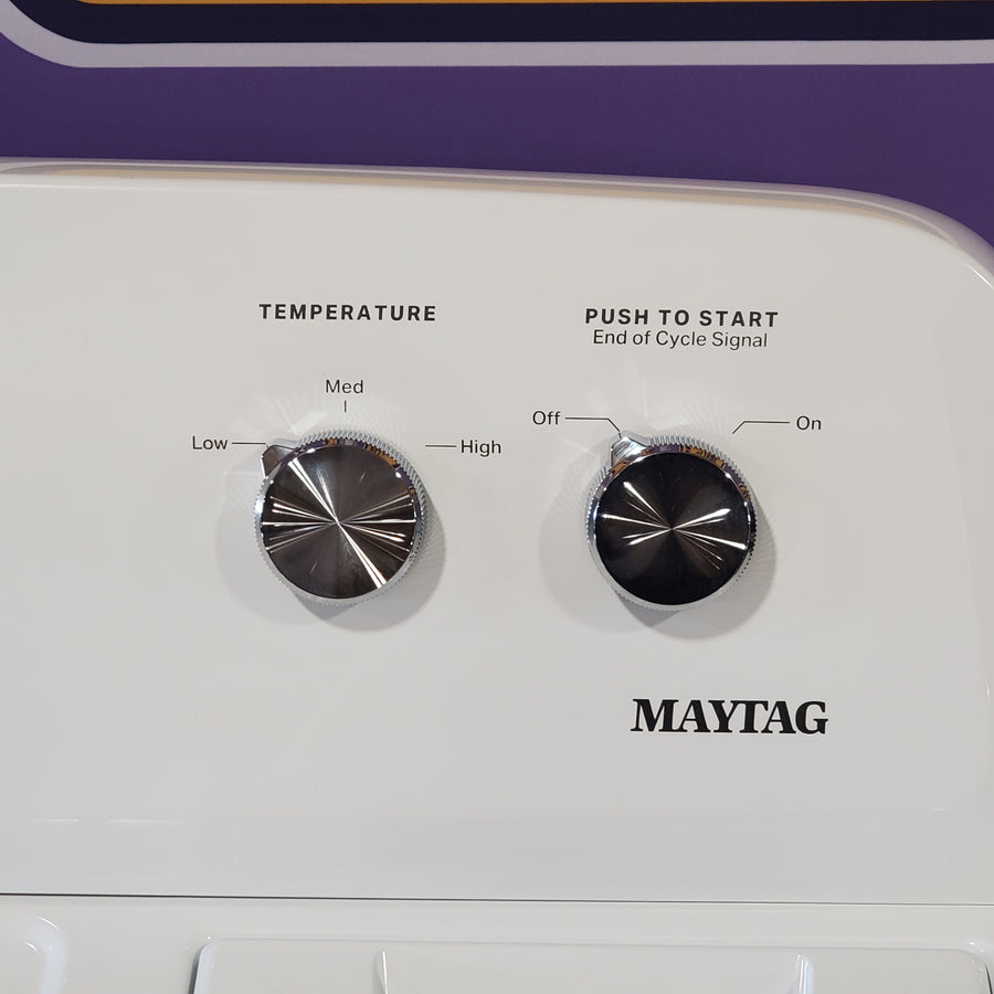Maytag Top Load Style Electric Wrinkle Prevent 7.0 cu. ft. Dryer with Auto Dry MED4005SW - Open Box