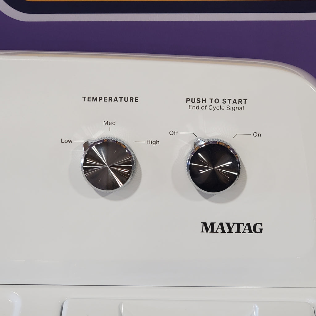 Pictures of Maytag Top Load Style Electric Wrinkle Prevent 7.0 cu. ft. Dryer with Auto Dry MED4005SW - Open Box - Neu Appliance Outlet - Discount Appliance Outlet in Austin, Tx