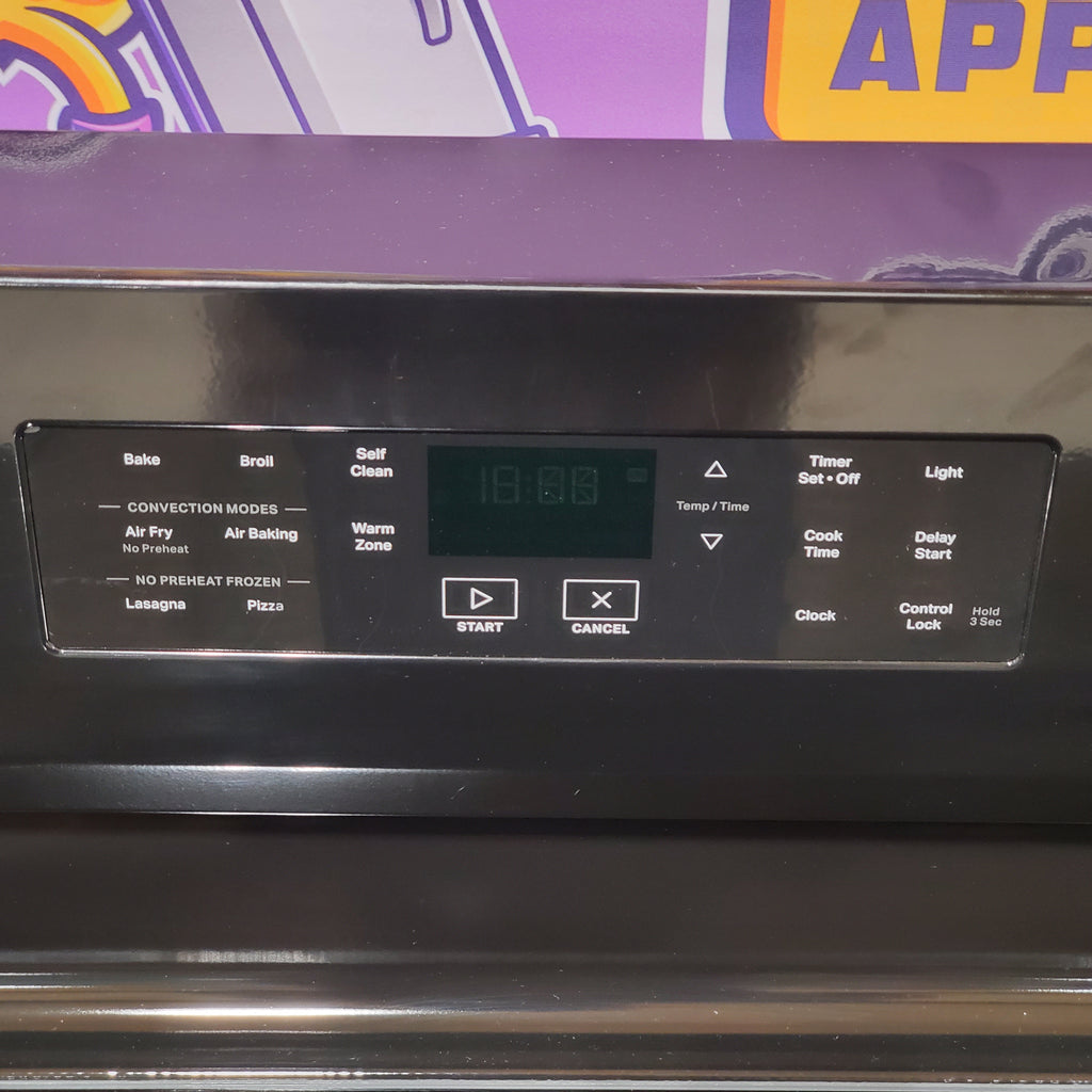 Whirlpool 4 Burner Element Freestanding Electric Range with No Preheat Mode in Black 5SD183 - WFES3030RB - Scratch & Dent (Minor)
