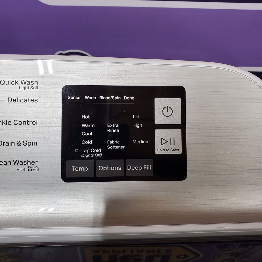 Maytag Top Load 4.8 cu ft Washer with Deep Fill and Slow-Close Glass Lid 30132SD89 - MVW6200KW - Scratch & Dent (Minor)
