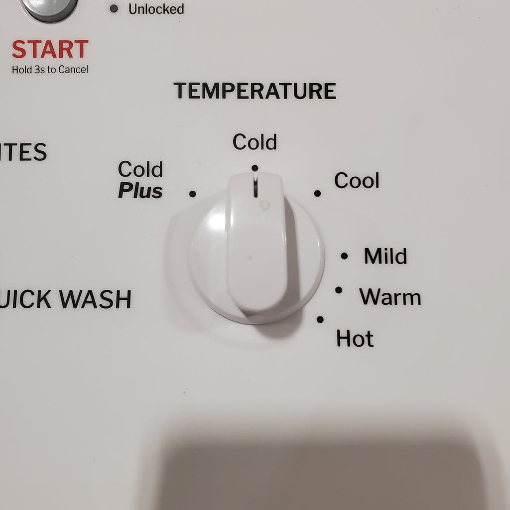 Hotpoint® 4.0 cu. ft. Capacity Washer with Cold Plus and Water Level Control HTW265ASWWW - Open Box and Hotpoint 6.2 cu. ft. Capacity Electric Dryer with Up To 120 ft. Venting and Shallow Depth 16183 - HTX26EASWWW - Scratch & Dent (Moderate)