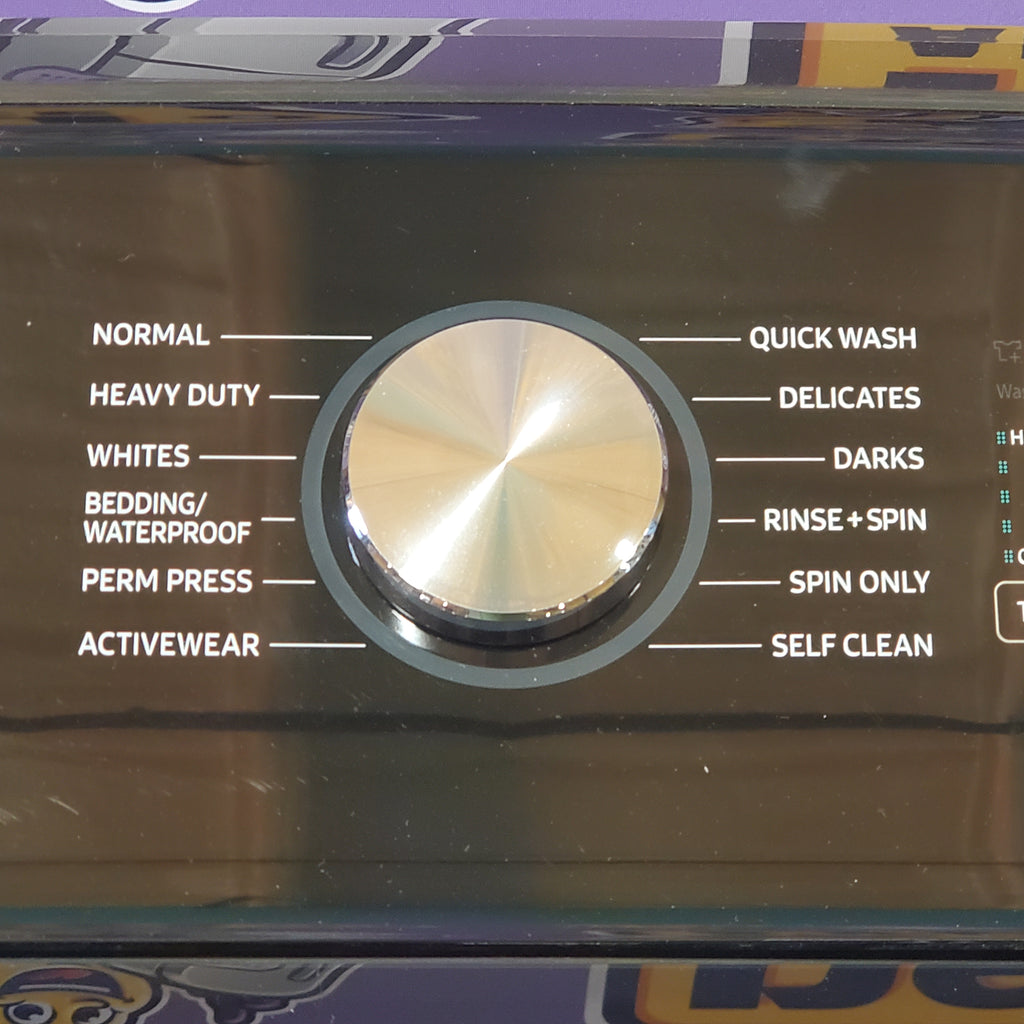 Pictures of Samsung 5.0 cu. ft. Energy Star Top Load Washer with Active Water Jet in Black Stainless Steel WA50R5400AV - Scratch & Dent (Minor) - Neu Appliance Outlet - Discount Appliance Outlet in Austin, Tx