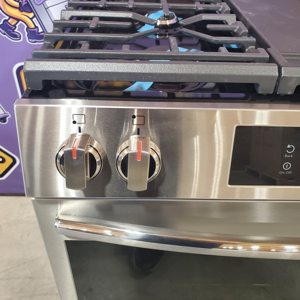 Frigidaire Gallery 6 cu. ft. 5 Burner Slide-In Gas Range with Total Convection and Air Fry in Smudge Proof Stainless Steel 3SD857 - GCFG3060BF - Open Box