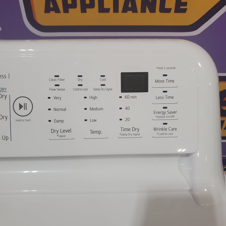 LG White Ultra Large Capacity 7.3 Cu. Ft. Gas Dryer with Sensor Dry Technology DLG7001W - Open Box