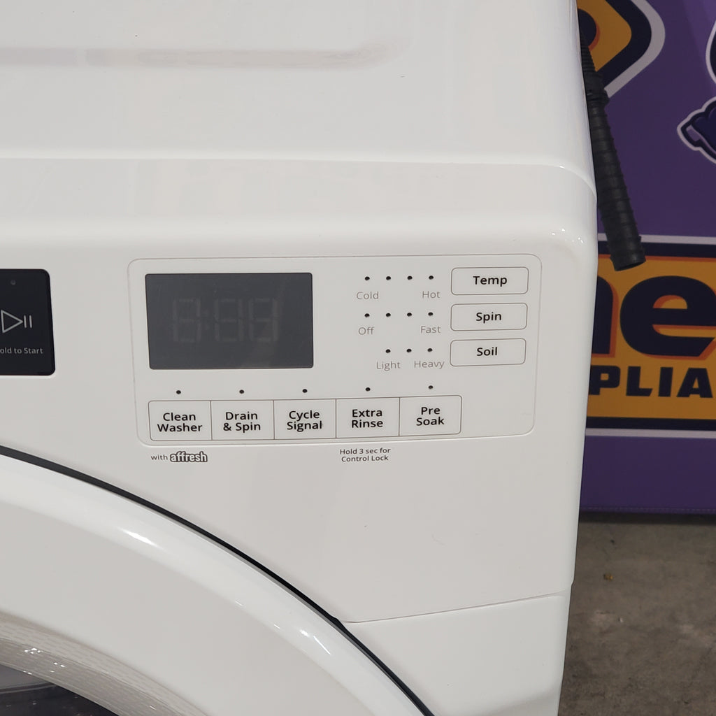 Whirlpool White Closet Depth Front Load 4.3 Cu. Ft. Washer with Intuitive Controls WFW560CHW - Scratch & Dent (Minor) and Whirlpool 7.4 cu. ft. Front Load Electric Dryer with Advanced Moisture Sensing WED5605MW - New in Box