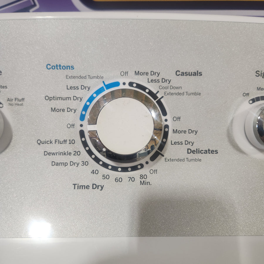 GE® 7.2 cu. ft. Capacity aluminized alloy drum Electric Dryer with Sensor Dry