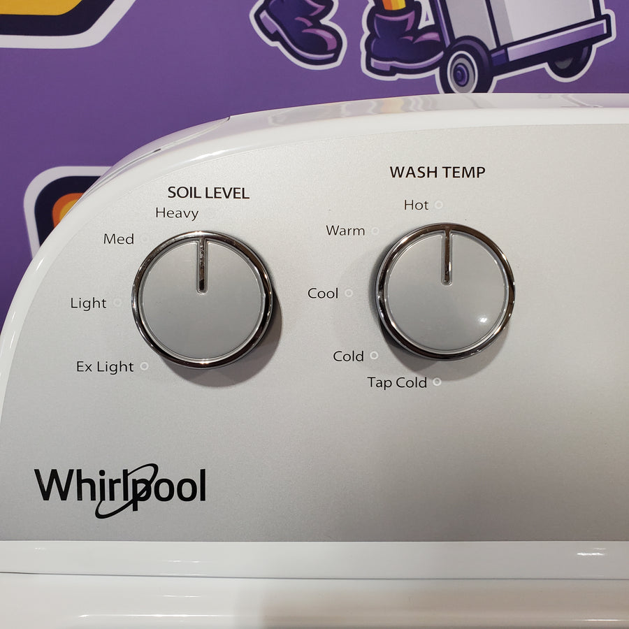 Whirlpool Top Load 3.5 Cu. Ft. Washer with Deep Water Wash Option WTW4816FW - Scratch & Dent (Minor) and Whirlpool Vented 7.0 Cu. Ft. Electric Dryer 16259 - WED4815EW - Scratch & Dent (Minor)