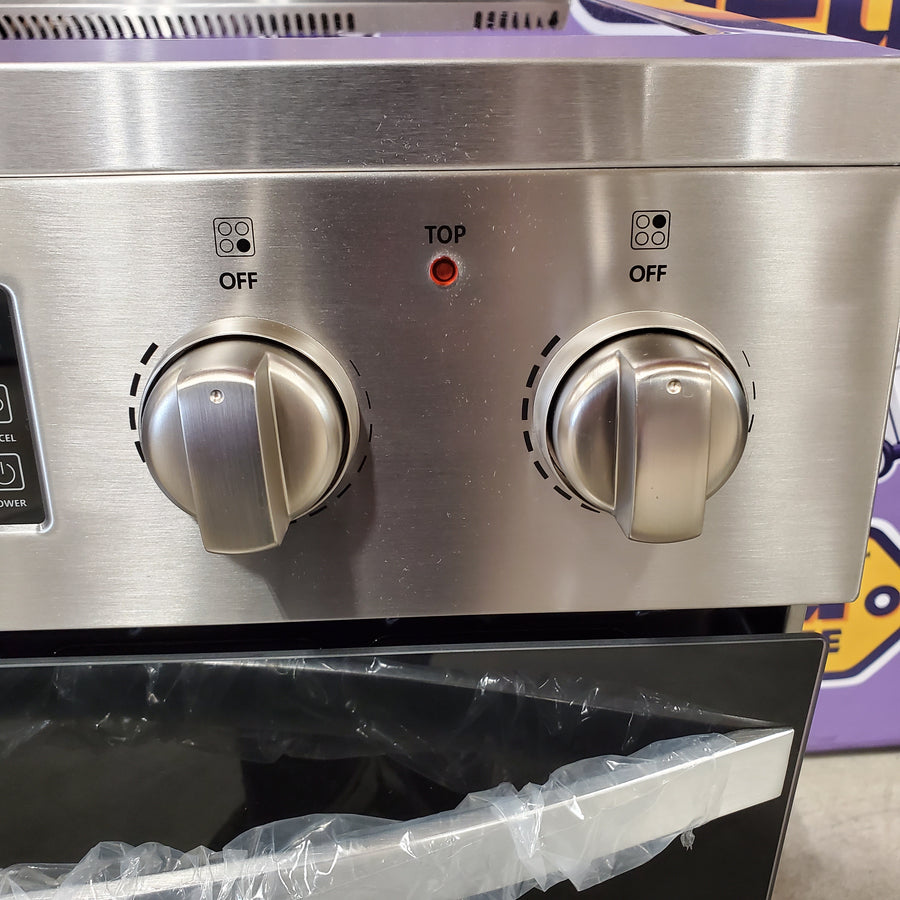 Lanbo 24 in. 4 Burner Elements Freestanding Electric Range in Stainless Steel with Air Fry, Rotisserie and True Convection 251315SD1150 - LBERT24RCSAA - Scratch & Dent (Minor)