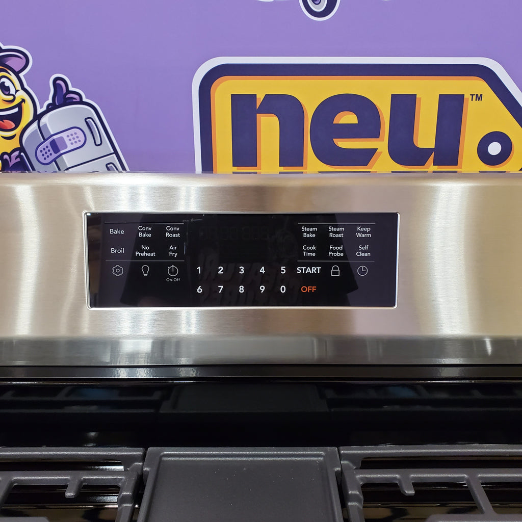 Pictures of Frigidaire Gallery 6 cu. ft. 5 Burner Slide-In Gas Range with Total Convection and Air Fry, Smudge Proof Stainless Steel 20531SD491 - GCRG3060BF - Scratch & Dent (Minor) - Neu Appliance Outlet - Discount Appliance Outlet in Austin, Tx