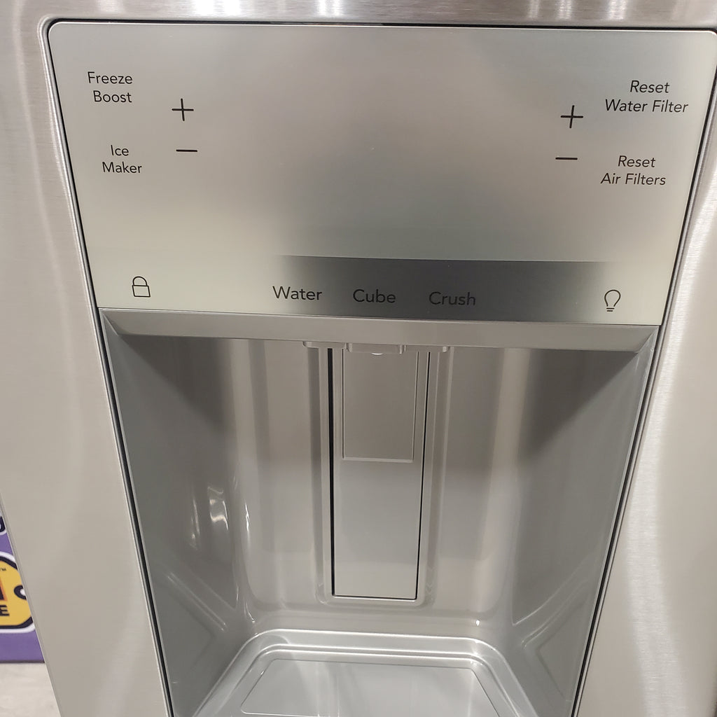 Pictures of Frigidaire Stainless Steel Counter-Depth 22.6-cu ft 3 -Door French Door ENERGY Star Refrigerator with Ice Maker with Water and Ice Dispenser - FRSS2323AS - Open Box - Neu Appliance Outlet - Discount Appliance Outlet in Austin, Tx