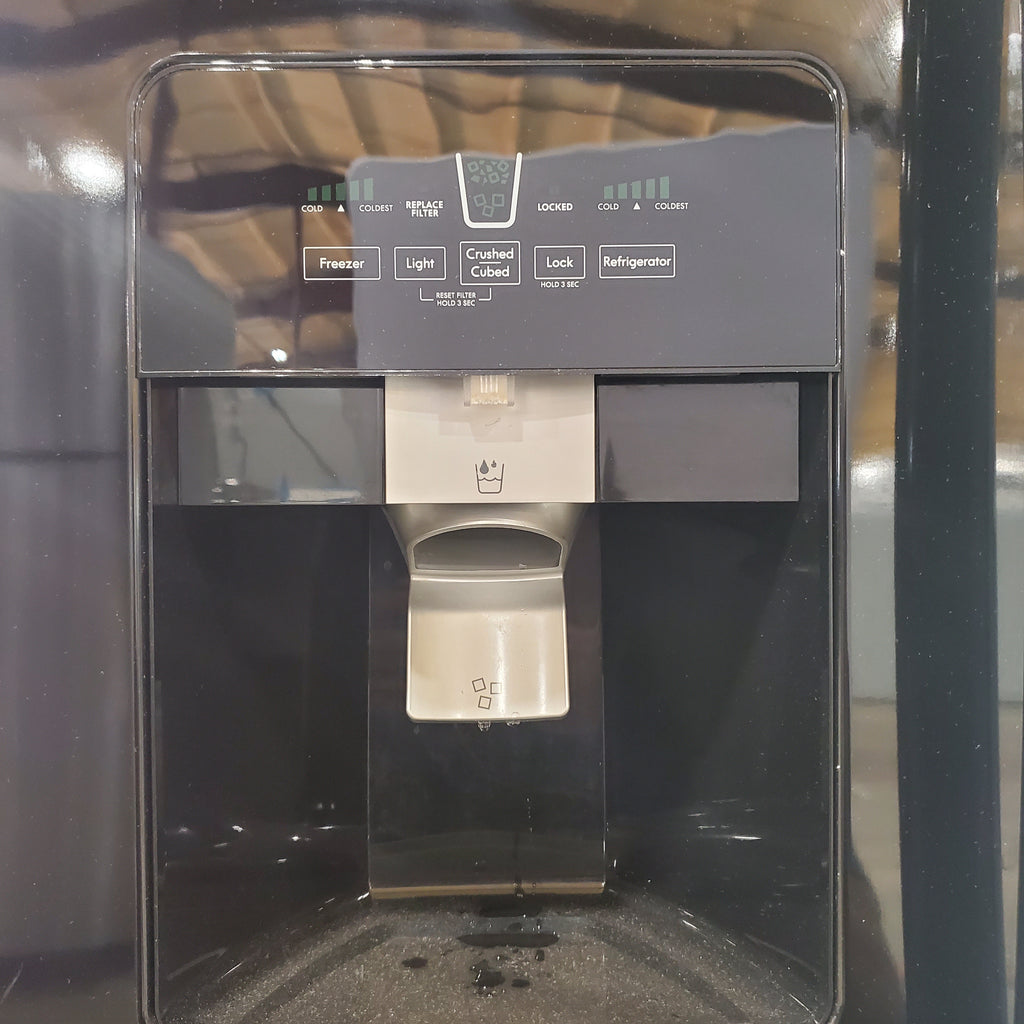 Pictures of Kenmore Black Side by Side Refrigerator with Crushed/Cubed Ice Dispenser and Water Dispenser 106.5111971 - Scratch and Dent (Minor) - Neu Appliance Outlet - Discount Appliance Outlet in Austin, Tx