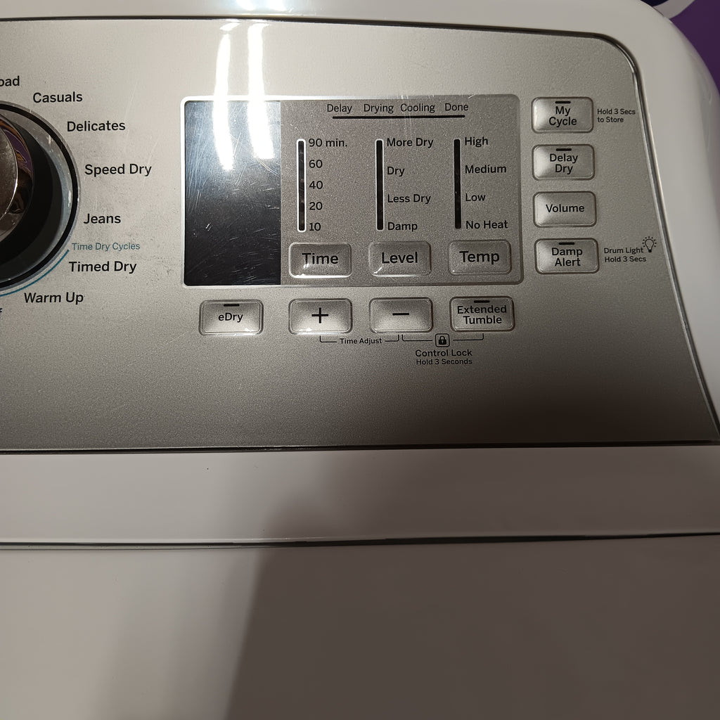 Pictures of GE Top Load 4.0 Cu. Ft. Capacity Washer with Stainless Steel Wash Basket GTW325ASWWW - New in Box and GE ENERGY STAR 7.4 cu. ft. Capacity Aluminized Alloy Drum Electric Dryer with Sensor Dry 16254 - GTD65EBSJWS - Certified Refurbished - Neu Appliance Outlet - Discount Appliance Outlet in Austin, Tx