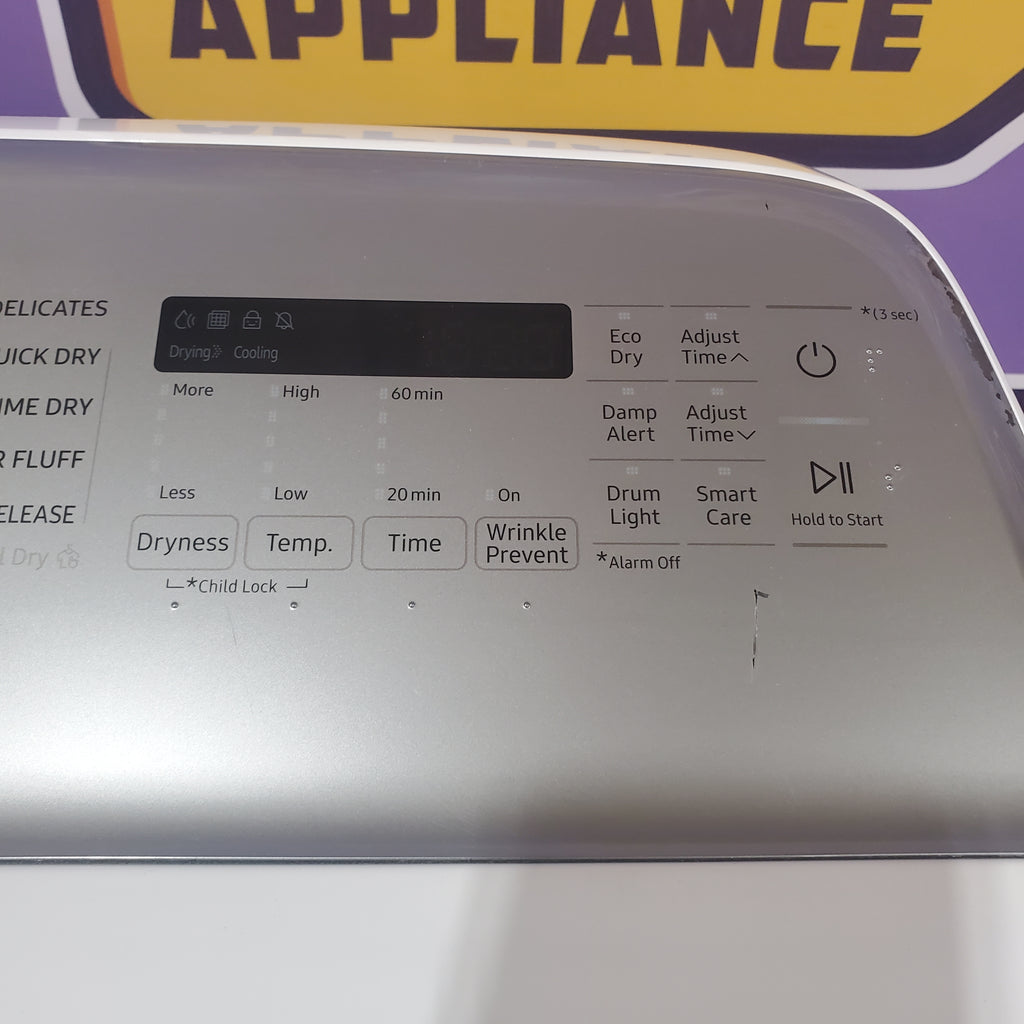 Samsung White Top Load 5.0 Cu. Ft. Washer with Active Water Jet WA50R5200AW - Certified Refurbished and Samsung White Electric 7.4 Cu. Ft. Dryer with Sensor Dry 16085 - DVE50R5200W - Certified Refurbished