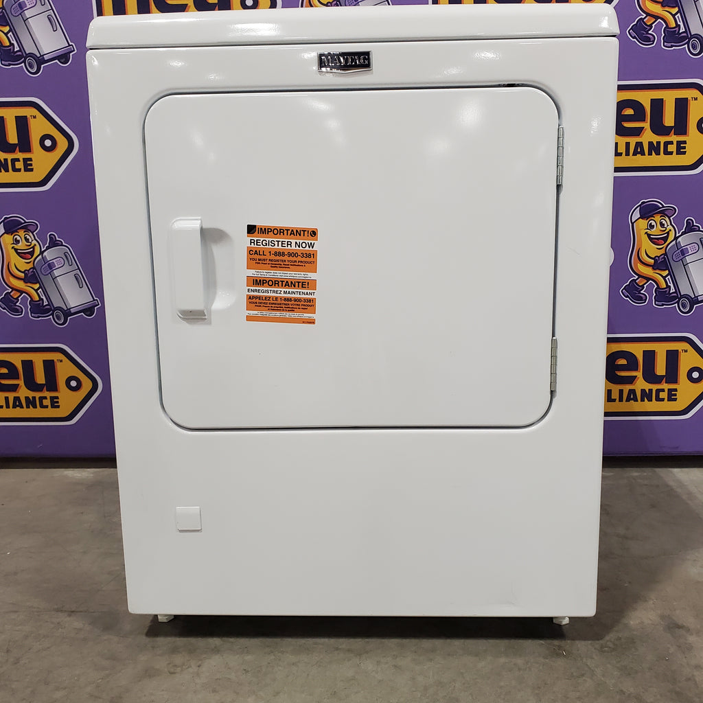 Pictures of Maytag Top Load 4.8 cu ft Washer with Deep Fill and Slow-Close Glass Lid MVW6200KW - Scratch & Dent (Minor) and Maytag 7.0 cu. ft Top Load Gas Dryer with Moisture Sensing 16172 - MGD6200KW - Scratch and Dent (Minor) - Neu Appliance Outlet - Discount Appliance Outlet in Austin, Tx