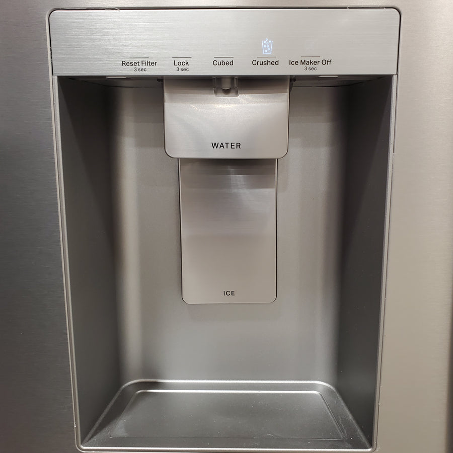 Whirlpool French Door 30 cu ft Refrigerator in Fingerprint Resistant Stainless Finish with In-Door Water and Ice Maker - 30 cu. ft. WRFF3536SZ - Scratch & Dent (Moderate)