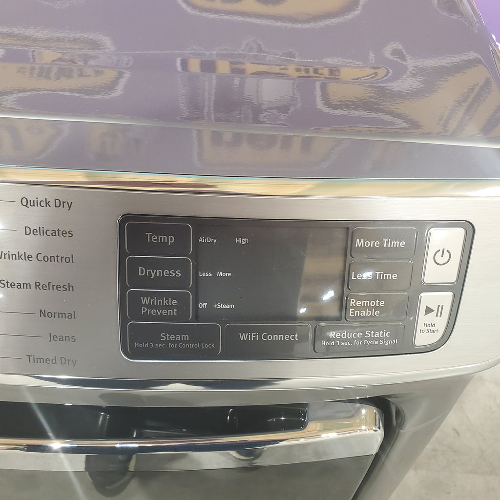 Pictures of Maytag Metallic Slate Smart Front Load Electric 7.3 Cu. Ft. Dryer with Extra Power and Advanced Moisture Sensing Plus MED8630HC - Scratch and Dent (Moderate) - Neu Appliance Outlet - Discount Appliance Outlet in Austin, Tx