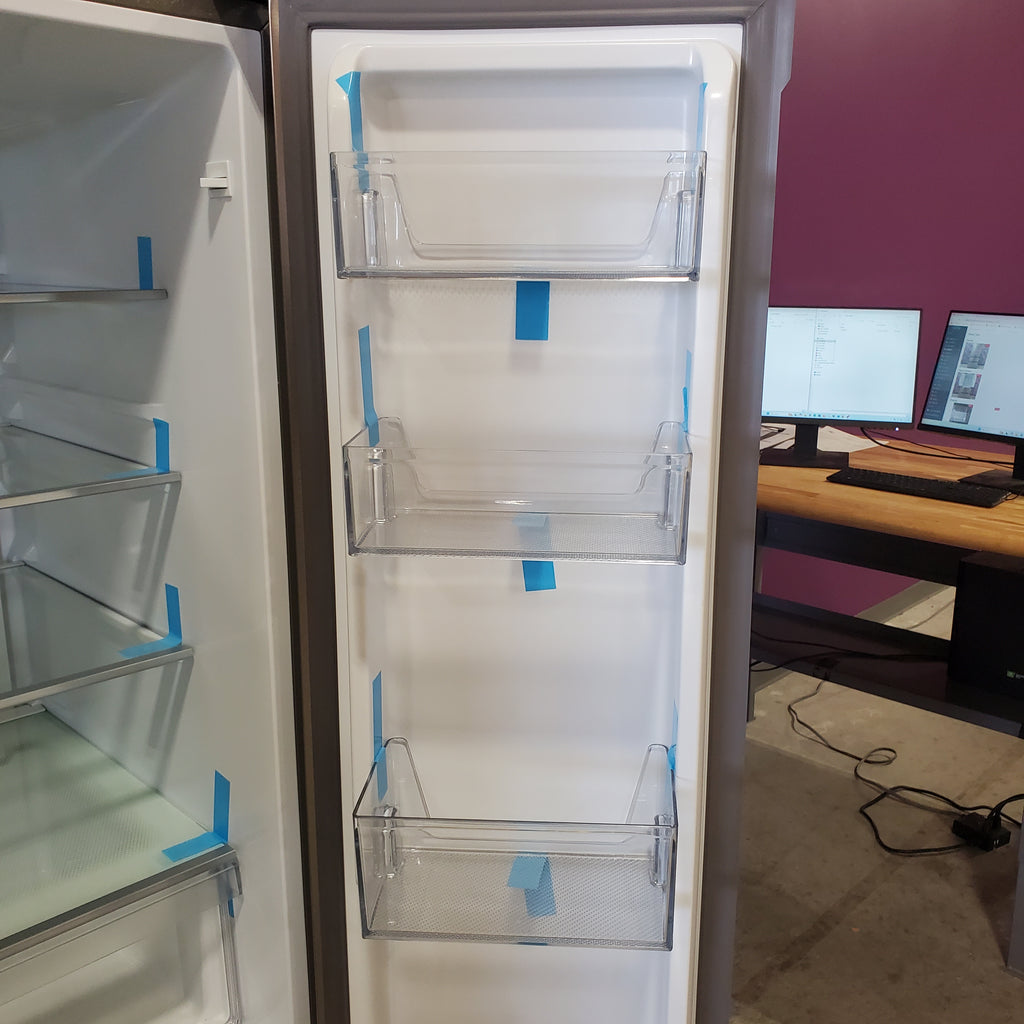 Pictures of Haier Fingerprint Resistant Stainless Steel 14.5 cu. ft. Counter Depth French Door Refrigerator with Quick Cool QJS15HYRFS - Open Box - Neu Appliance Outlet - Discount Appliance Outlet in Austin, Tx