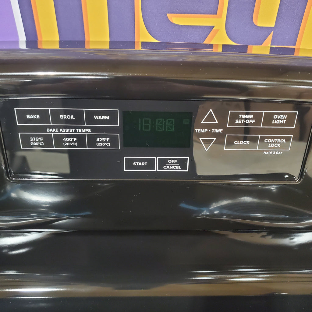 Pictures of Amana Electric Range with Temp Assure Cooking System in Black 3SD849 - ACR4303MFB8 - Open Box - Neu Appliance Outlet - Discount Appliance Outlet in Austin, Tx