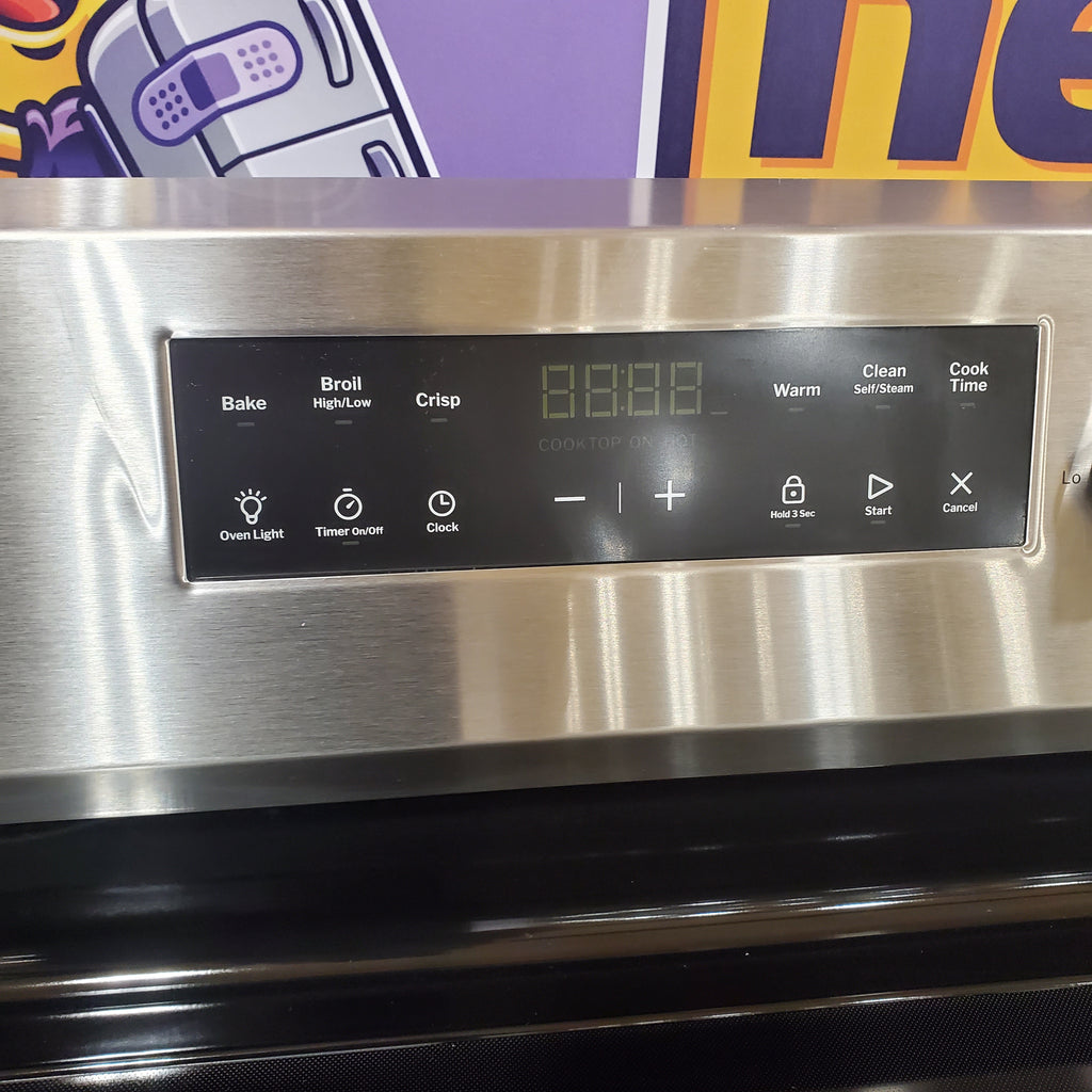 Pictures of GE Stainless Steel Free-Standing Electric Range with Crisp Mode 17SD30 - GRF500PVSS - Open Box - Neu Appliance Outlet - Discount Appliance Outlet in Austin, Tx