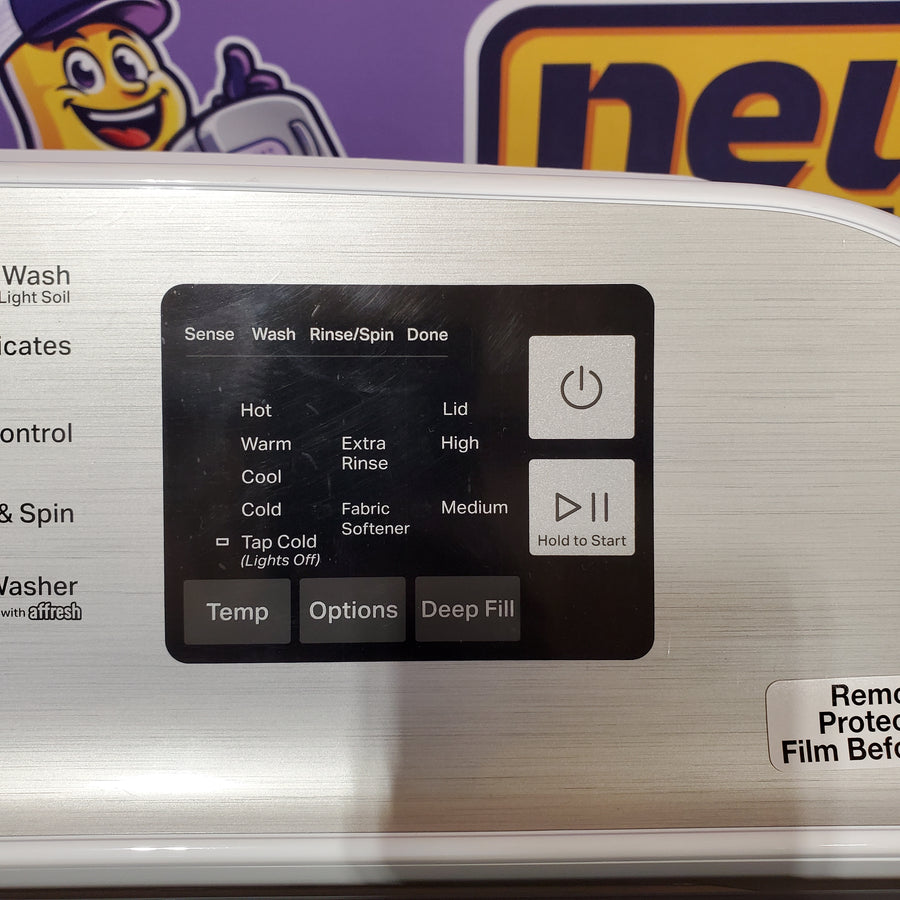 Maytag Top Load 4.8 cu ft Washer with Deep Fill and Slow-Close Glass Lid MVW6200KW - Scratch & Dent (Moderate) and Maytag 7.0 cu. ft Top Load Gas Dryer with Moisture Sensing 16199 - MGD6200KW - Scratch and Dent (Moderate)
