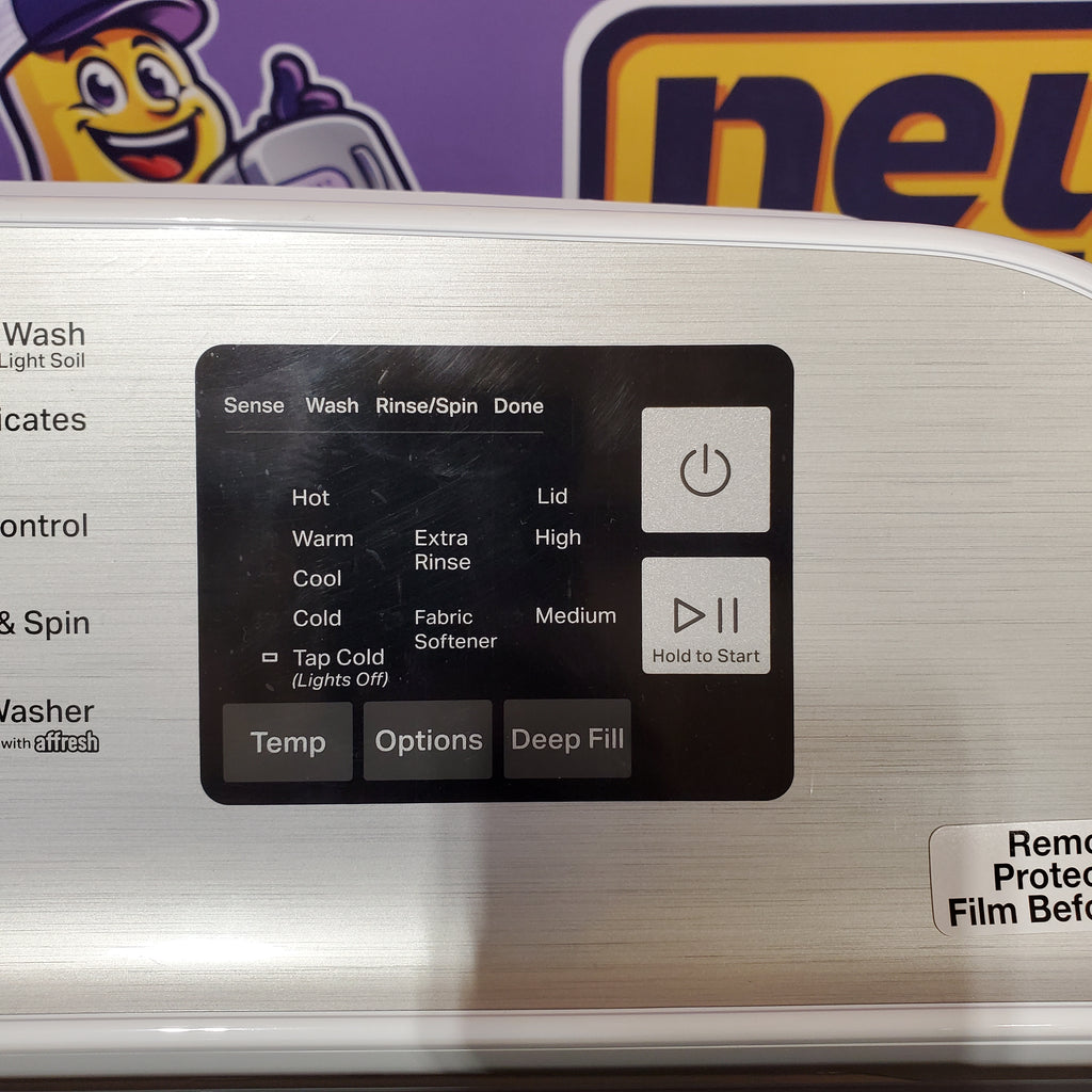 Pictures of Maytag Top Load 4.8 cu ft Washer with Deep Fill and Slow-Close Glass Lid MVW6200KW - Scratch & Dent (Moderate) and Maytag 7.0 cu. ft Top Load Gas Dryer with Moisture Sensing 16199 - MGD6200KW - Scratch and Dent (Moderate) - Neu Appliance Outlet - Discount Appliance Outlet in Austin, Tx