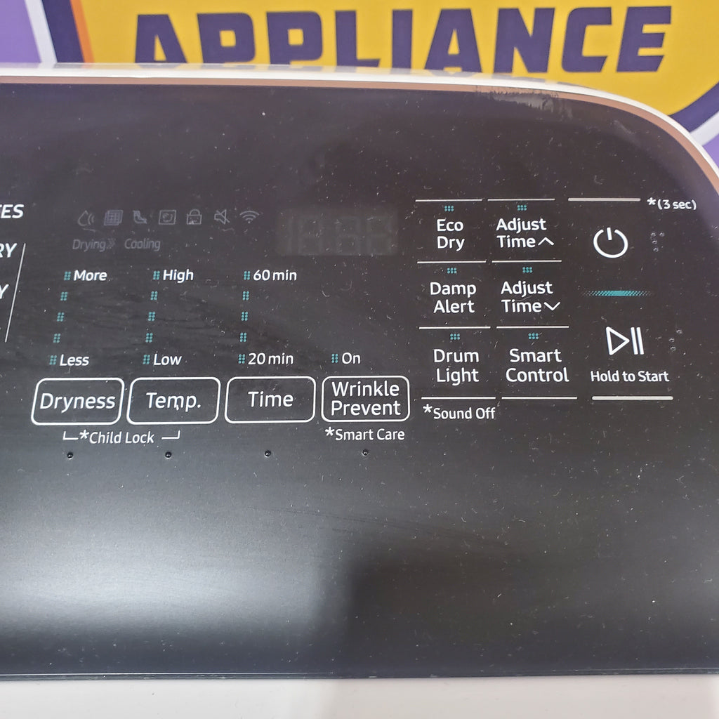 Pictures of Samsung Smart Electric 7.4 Cu. Ft. Dryer with Steam Sanitize in White 1CR04033 - DVE55CG7500E - Certified Refurbished - Neu Appliance Outlet - Discount Appliance Outlet in Austin, Tx