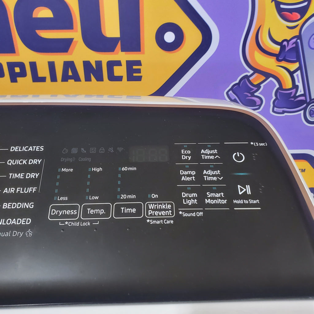Pictures of Samsung Smart Top Load 5.5 Cu. Ft. with Auto Dispense Washer WA55CG7500AE - Open Box and Samsung 7.4 cu. ft. Vented Smart Gas Dryer in Ivory with Steam Sanitize+ DVG55CG7500E - Scratch & Dent (Minor) - Neu Appliance Outlet - Discount Appliance Outlet in Austin, Tx