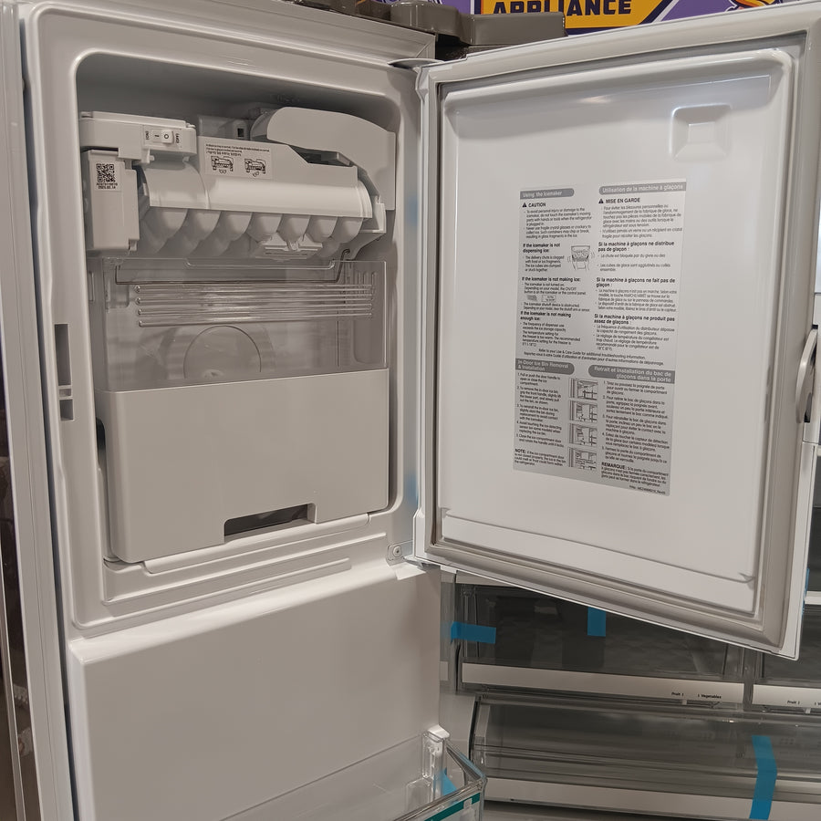 LG 28 cu. ft. Standard-Depth 4-Door French Door with Double Freezer and Ice & Water Dispenser 31132SD76 - LMXS28626S - Scratch & Dent (Minor)