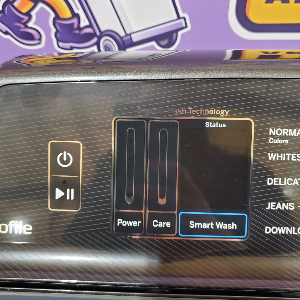 Pictures of GE Profile 5.4 cu. ft. Top Load Washing Machine with FlexDispense PTW700BPTDG - New in Box and GE Profile 7.4 cu. ft. Gas Dryer with Steam 16134 - PTD70EBPTDG - Open Box - Neu Appliance Outlet - Discount Appliance Outlet in Austin, Tx