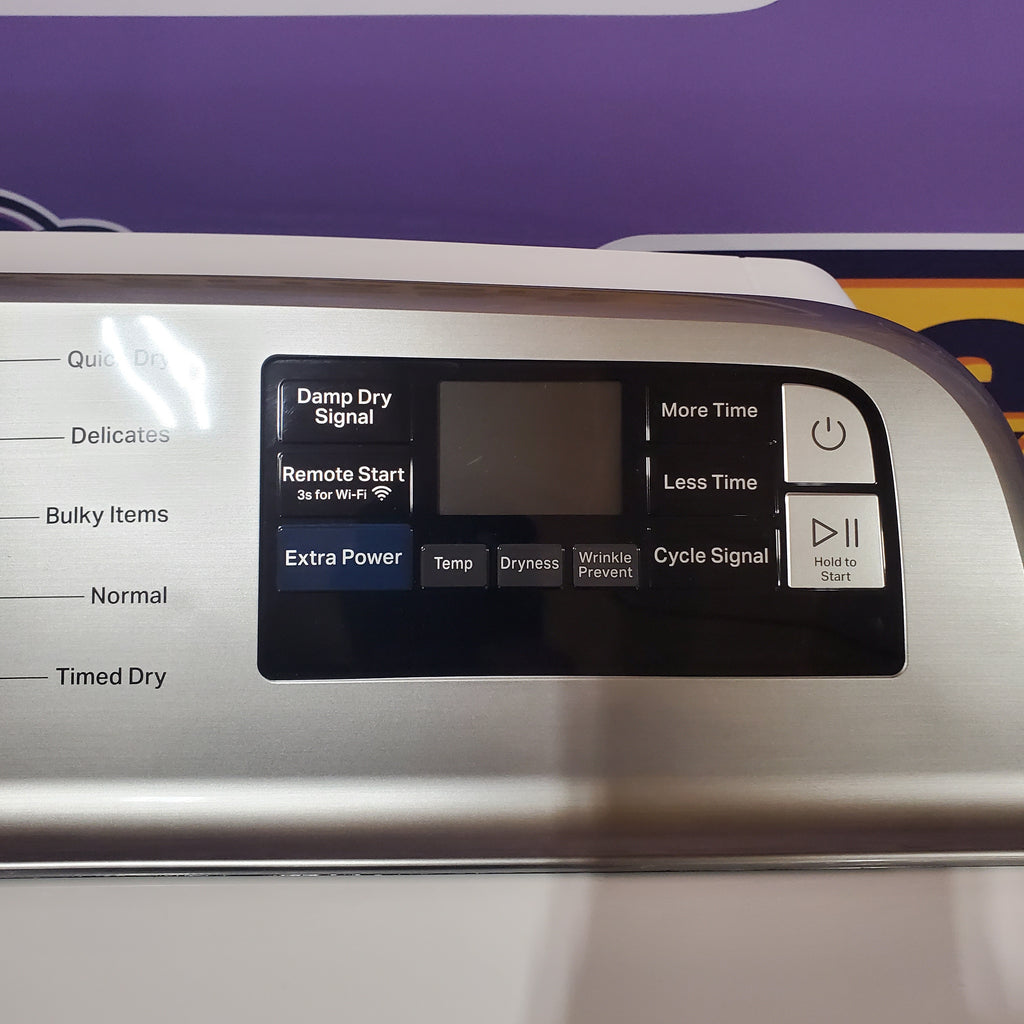 Maytag 5.2 cu. ft. High Efficiency Agitator Extra Large Top-Load Washer MVW7230HW - Certified Refurbished and Maytag 7.4 Cu. Ft. Top Load Electric Dryer with Extra Power and Advanced Moisture Sensing 16105 - MED6205RW - Scratch & Dent (Minor)