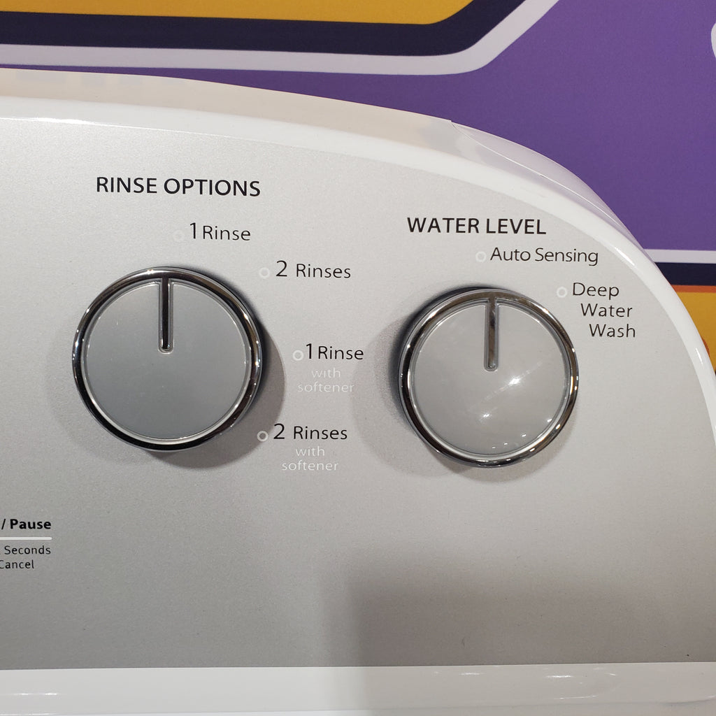 Pictures of Whirlpool Top Load 3.5 Cu. Ft. Washer with Deep Water Wash Option WTW4816FW - Open Box and Whirlpool Vented 7.0 Cu. Ft. Electric Dryer 16110 - WED4815EW - Open Box - Neu Appliance Outlet - Discount Appliance Outlet in Austin, Tx