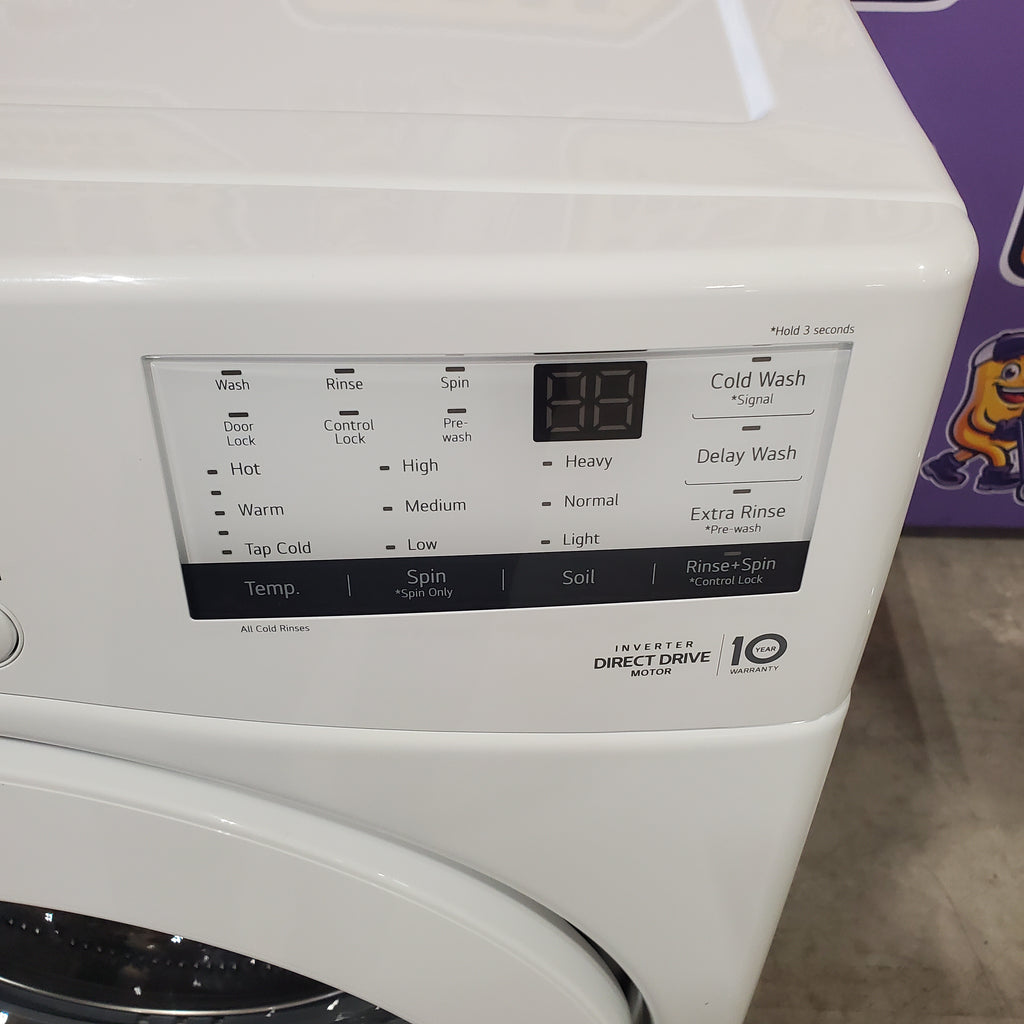 Pictures of LG 4.5 cu. ft. Ultra Large Stackable Front Load High-Efficiency Washer with Coldwash Technology WM3400CW - Open Box - Neu Appliance Outlet - Discount Appliance Outlet in Austin, Tx