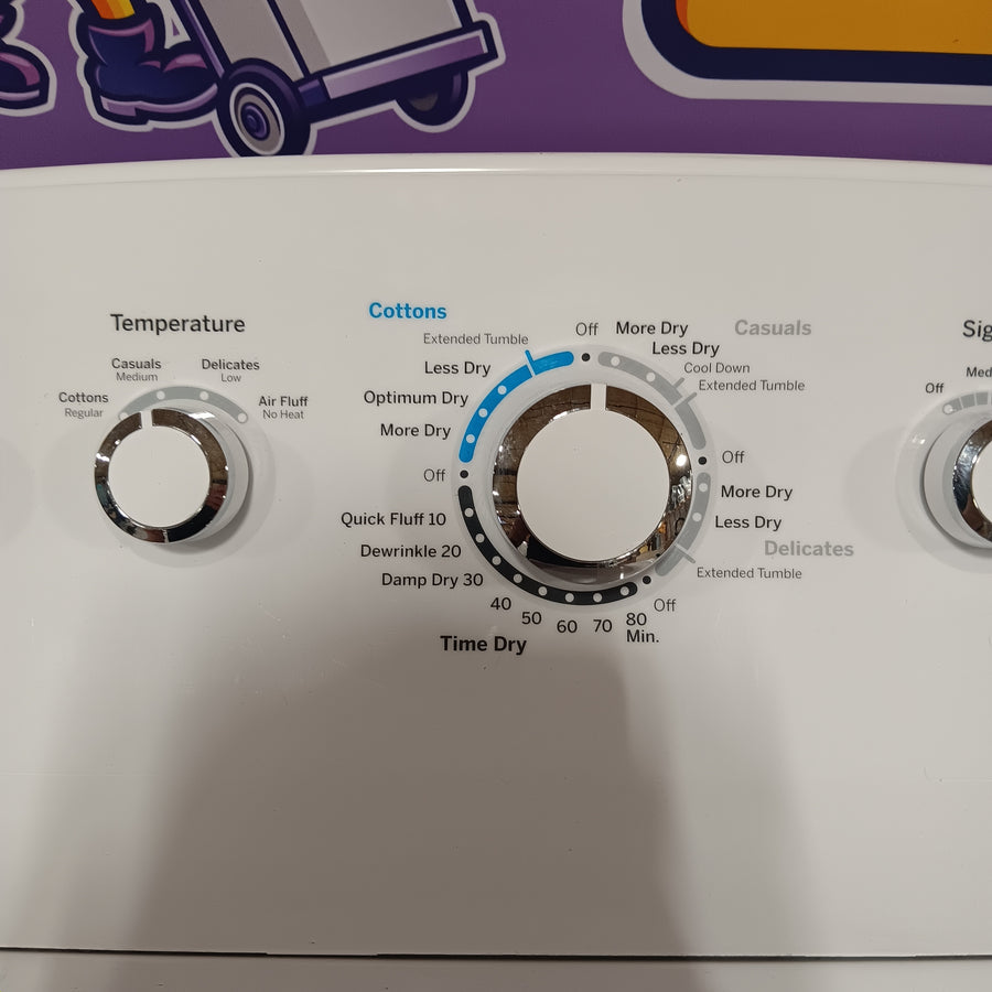 GE White Top Load 4.0 Cu. Ft. Capacity Washer with Stainless Steel Wash Basket GTW325ASWWW - New in Box and GE White Electric 7.2 Cu. Ft. Dryer with Aluminized Alloy Drum 16235 - GTD42EASJWW - Certified Refurbished