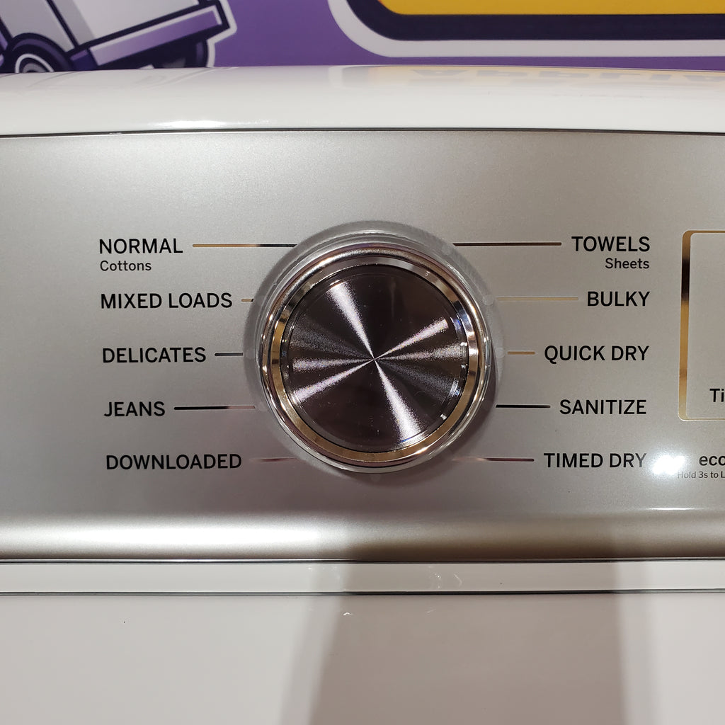 Pictures of GE Profile™ ENERGY STAR® 5.0 cu. ft. Capacity Washer with Smarter Wash Technology PTW600BSRWS - New in Box and GE Profile™ ENERGY STAR® 7.4 cu. ft. Capacity Electric Dryer with Sanitize Cycle 16229 - PTD60EBSRWS - Scratch & Dent (Moderate) - Neu Appliance Outlet - Discount Appliance Outlet in Austin, Tx