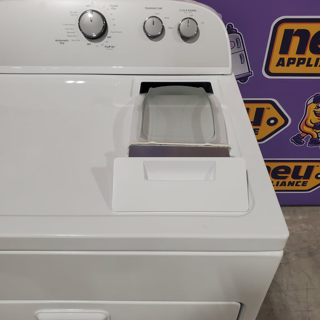 Pictures of Whirlpool Top Load 3.8 Cu. Ft. Washer with Soaking Cycles WTW4955HW and Whirlpool Top Load Electric 7.0 Dryer with AutoDry Drying System WED4950HW - Scratch and Dent (Minor) - Neu Appliance Outlet - Discount Appliance Outlet in Austin, Tx