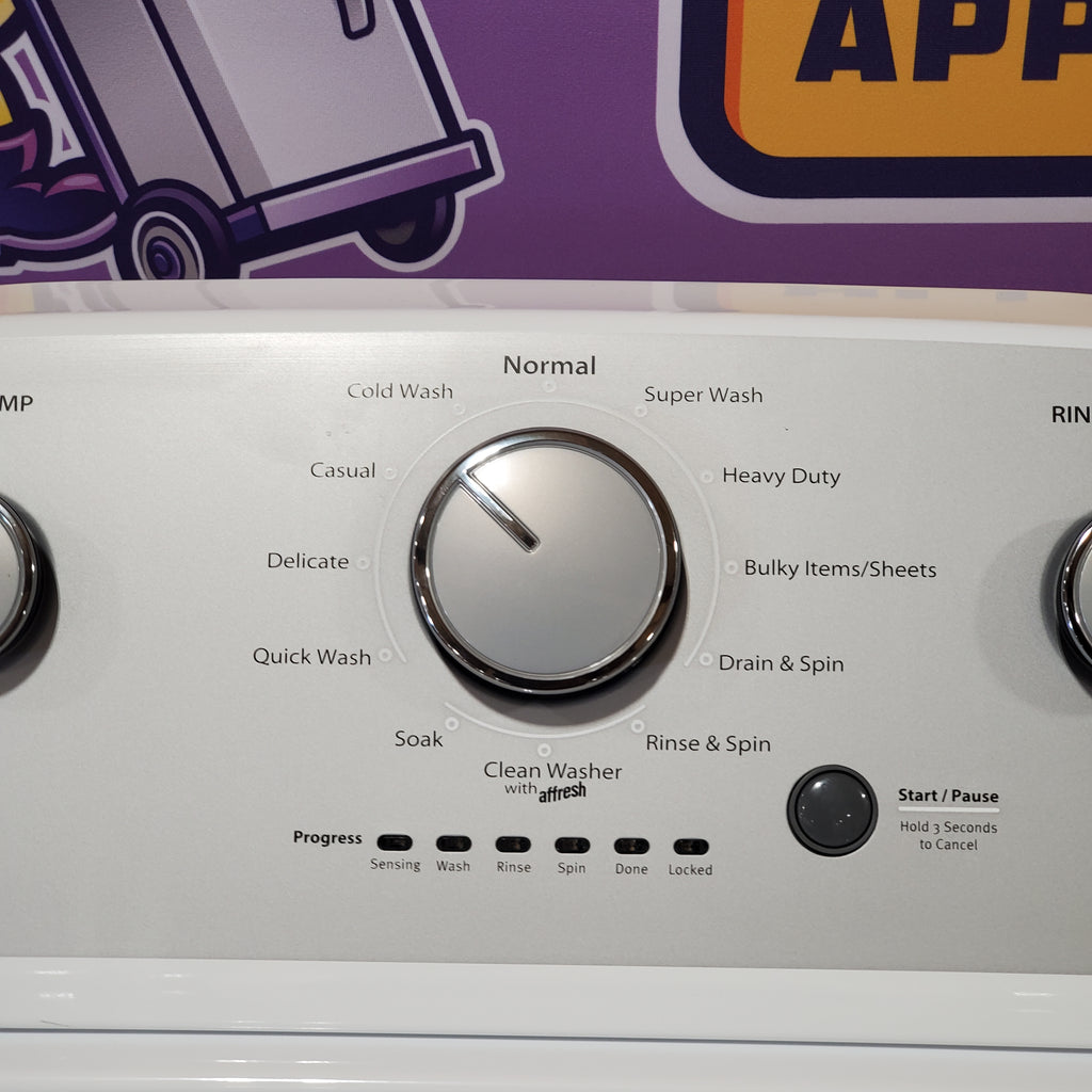 Whirlpool Top Load 3.5 Cu. Ft. Washer with Deep Water Wash Option WTW4816FW - Open Box and Whirlpool Vented 7.0 Cu. Ft. Electric Dryer 16055 - WED4815EW - Open Box