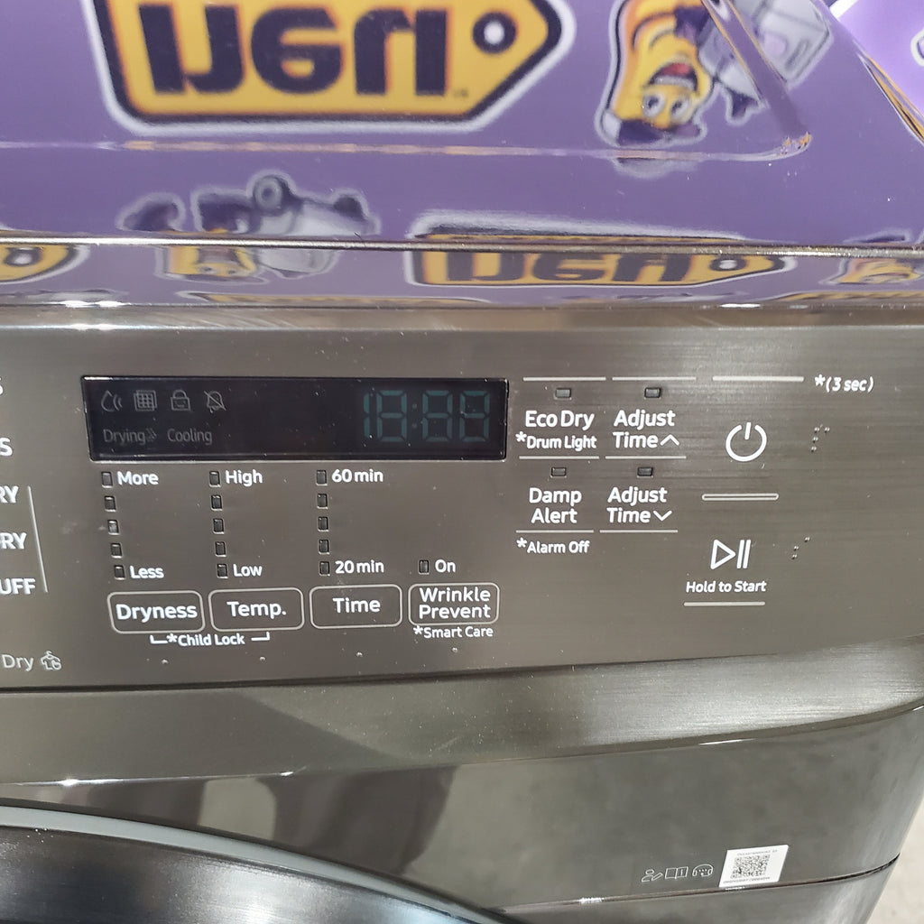 Samsung Frontload Brushed Black7.5 Cu. Ft.  Electric Dryer with Sensor Dry 5SD260 - DVE45T6000V Scratch & Dent (Minor)