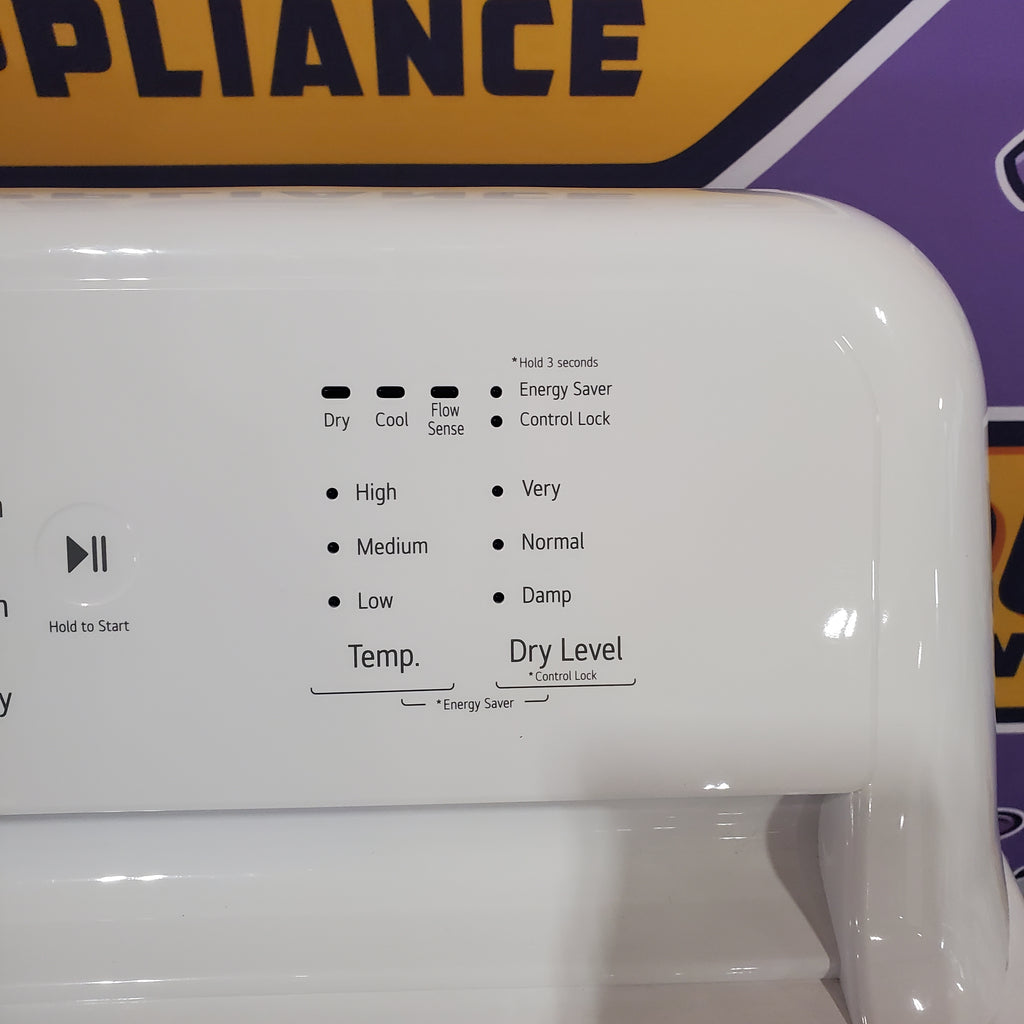 Pictures of LG Top Load 4.1 Cu. Ft. Washer with TurboDrum Technology in White WT6105CW - Certified Refurbished and LG 7.3 Cu. Ft. Electric Rear Control Ultra Large Capacity Dryer in White with Sensor Dry 16109 - DLE6100W - Open Box - Neu Appliance Outlet - Discount Appliance Outlet in Austin, Tx