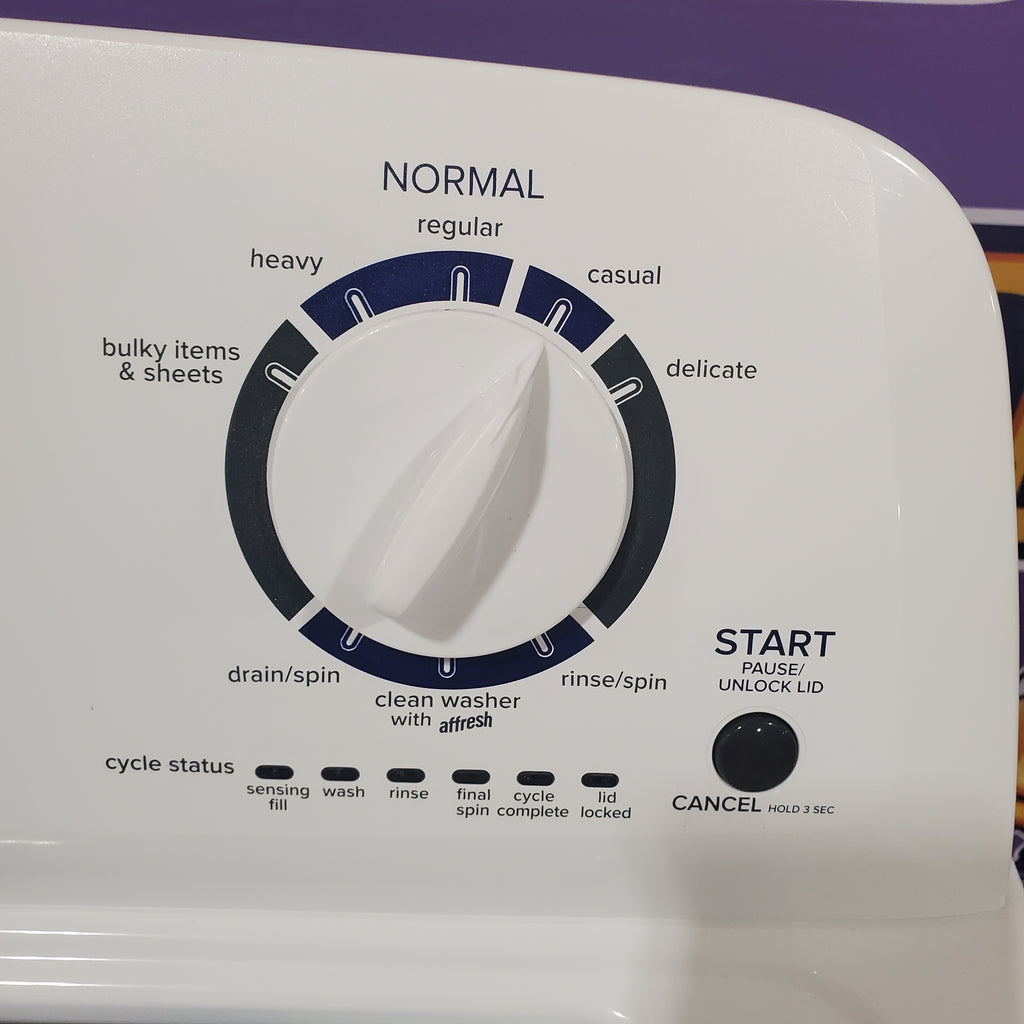 Pictures of Amana Top Load 3.5 Cu. Ft. Washer with Dual Action Agitator, Porcelain Tub, and Late Lid Lock NTW4516FW - Open Box - Neu Appliance Outlet - Discount Appliance Outlet in Austin, Tx
