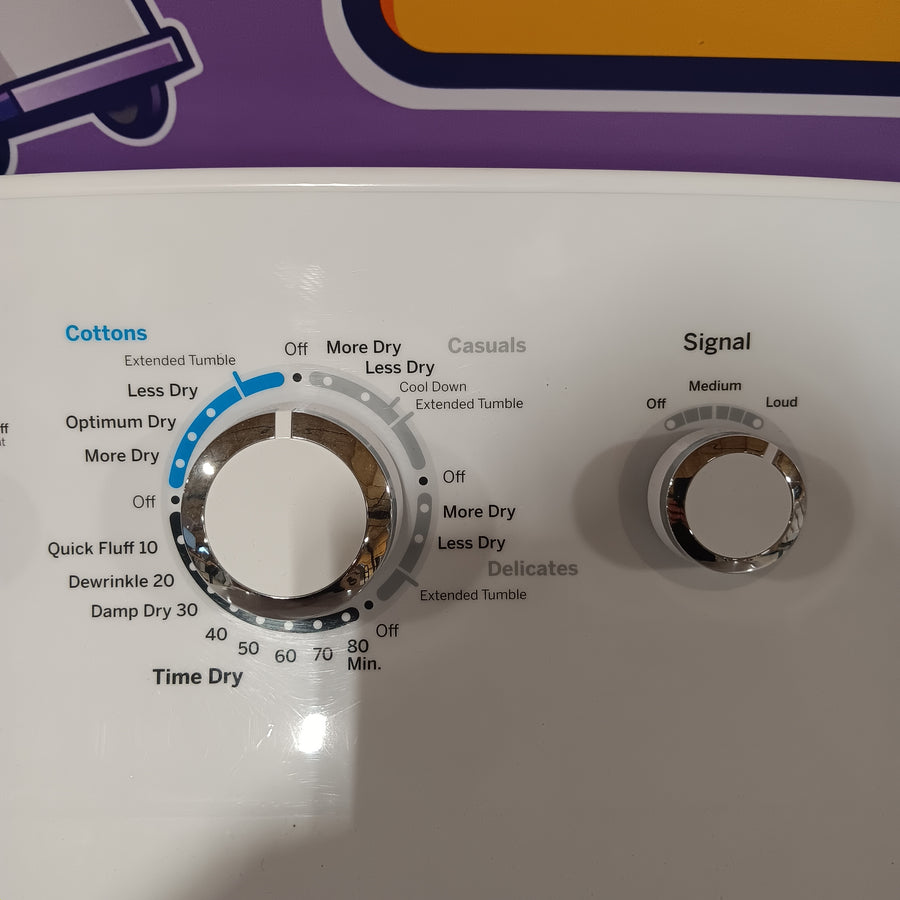 GE White Top Load 4.0 Cu. Ft. Capacity Washer with Stainless Steel Wash Basket GTW325ASWWW - New in Box and GE White Electric 7.2 Cu. Ft. Dryer with Aluminized Alloy Drum 16239 - GTD42EASJWW - Certified Refurbished