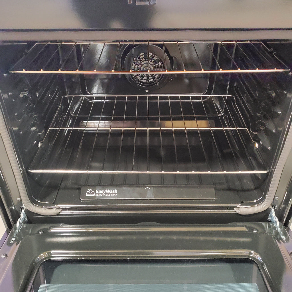 Pictures of GE ENERGY STAR® 30" Free-Standing Electric Convection Range with No Preheat Air Fry and EasyWash™ Oven Tray GRF600AVSS - New in Box - Neu Appliance Outlet - Discount Appliance Outlet in Austin, Tx