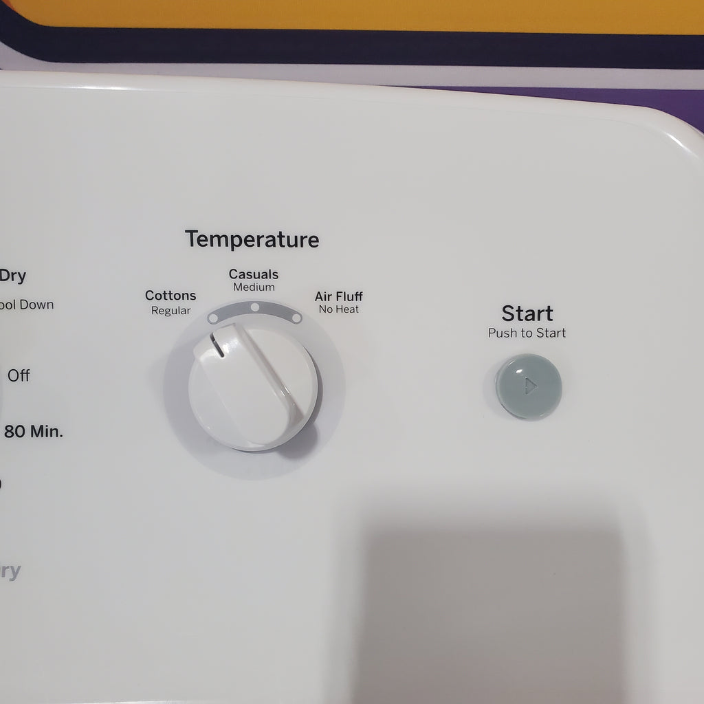 Pictures of GE 6.2 cu. ft. Capacity Electric Dryer with Up To 120 ft. Venting and Shallow Depth GTX22EASKWW - Certified Refurbished - Neu Appliance Outlet - Discount Appliance Outlet in Austin, Tx