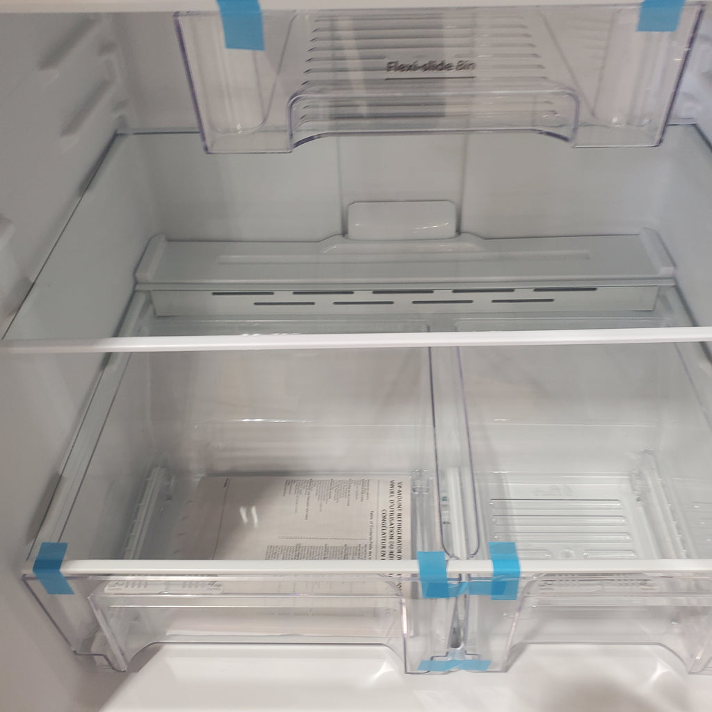 Whirlpool 33" Wide Top Freezer 20.5 cu ft Refrigerator with Ice Maker and Frameless Glass Shelves and Flexi-Slide Bin 3SD868 - WRT311FZDW - Open Box
