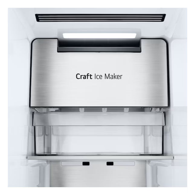 LG 27 cu. ft. Smart Side-by-Side Refrigerator with Smooth Touch Ice & Water Dispenser LL27T3530S - Scratch & Dent (Minor)